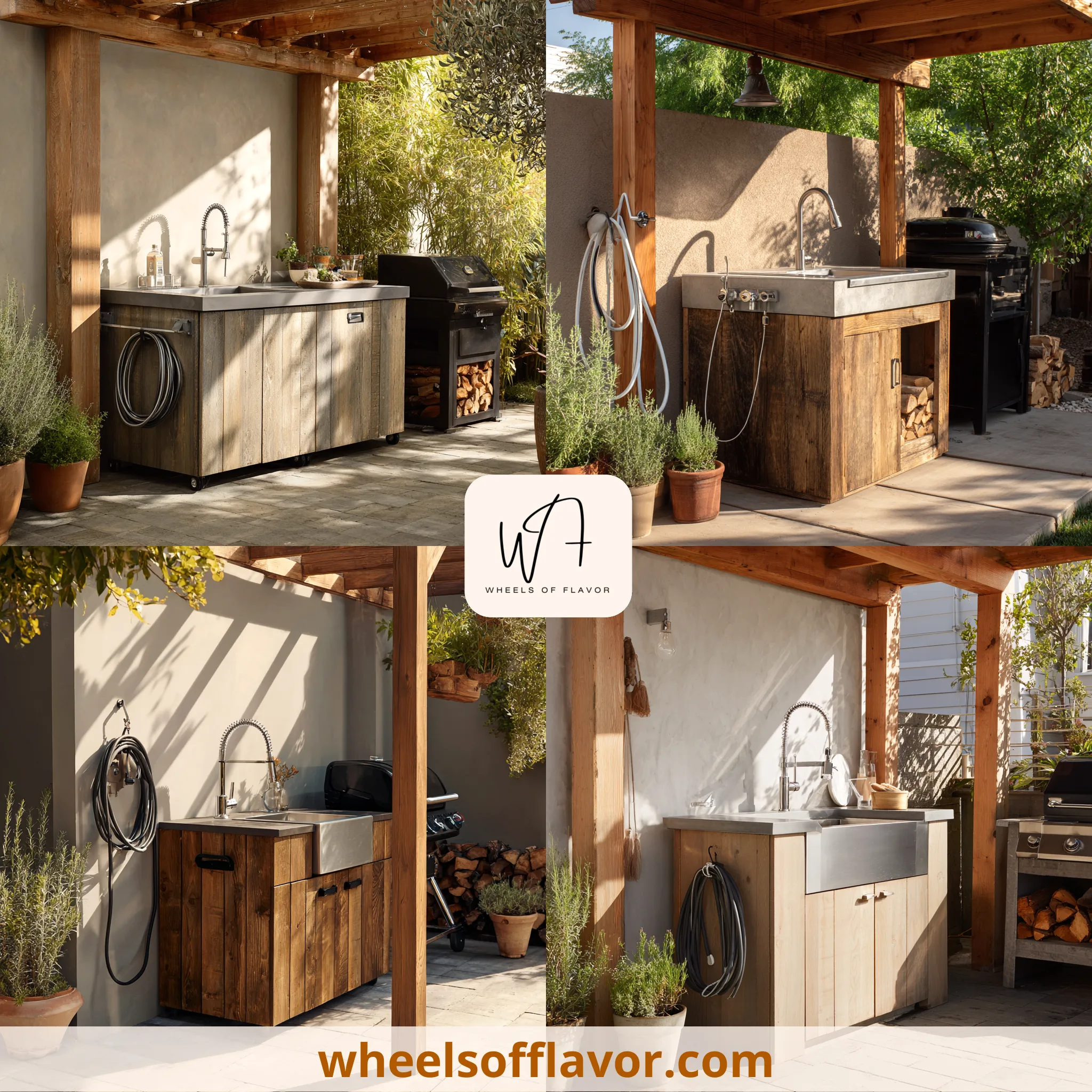 outdoor kitchen sink diy