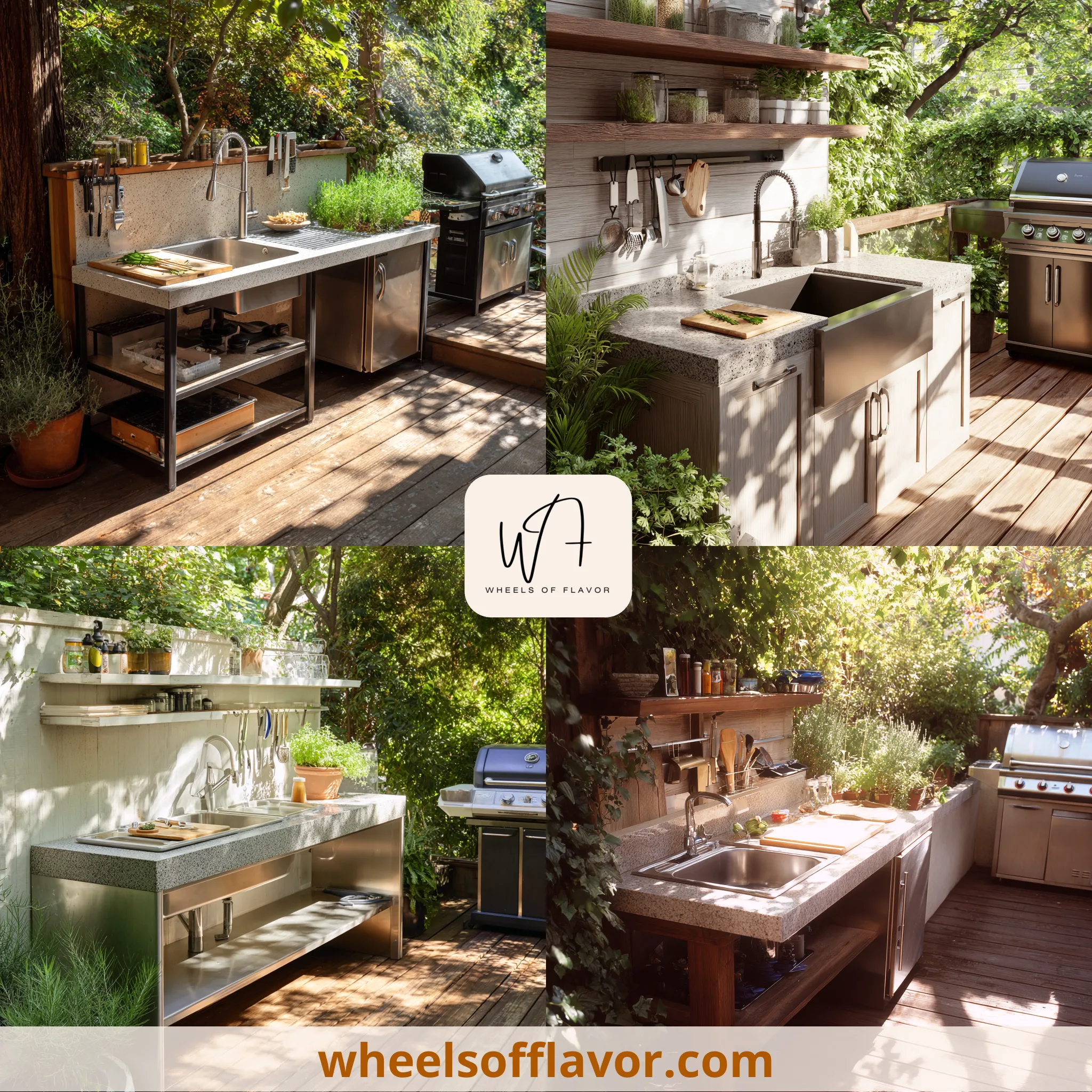 outdoor kitchen sink