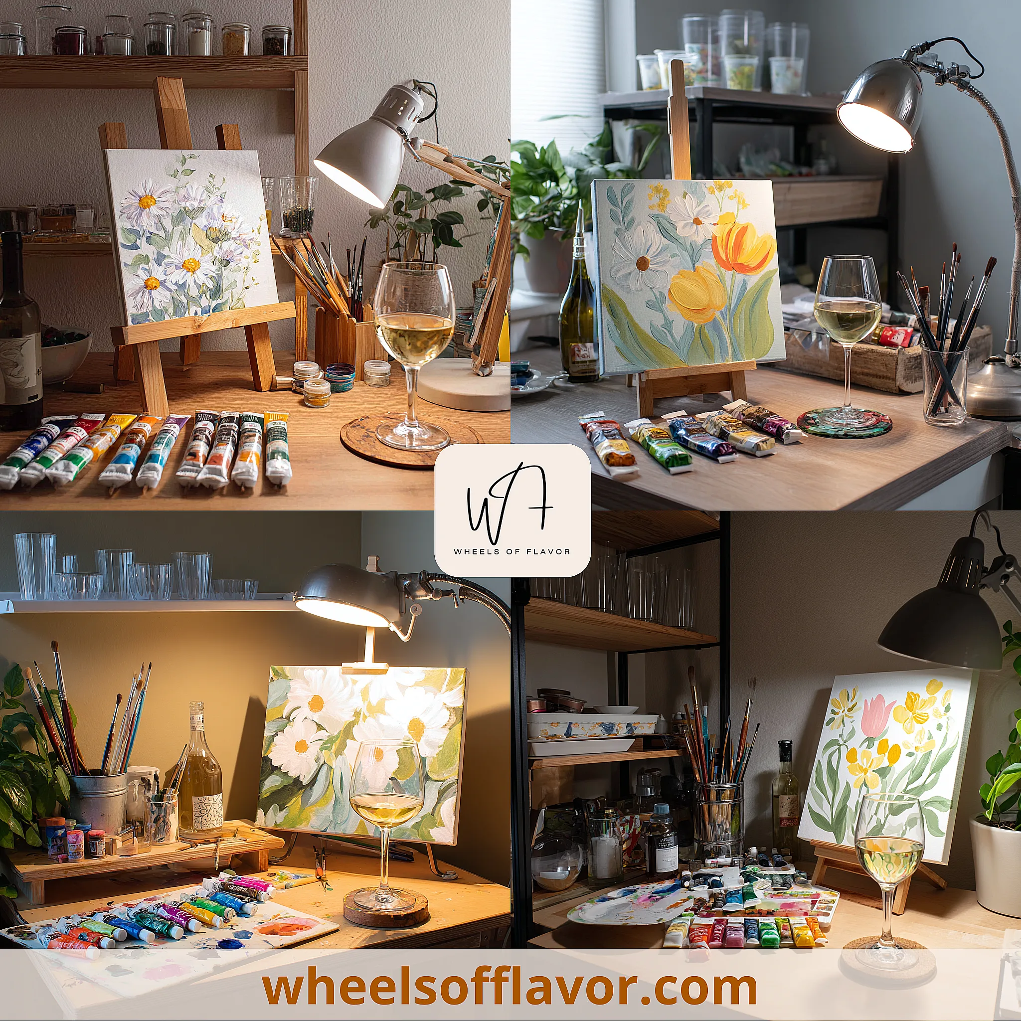 paint and sip flowers ideas