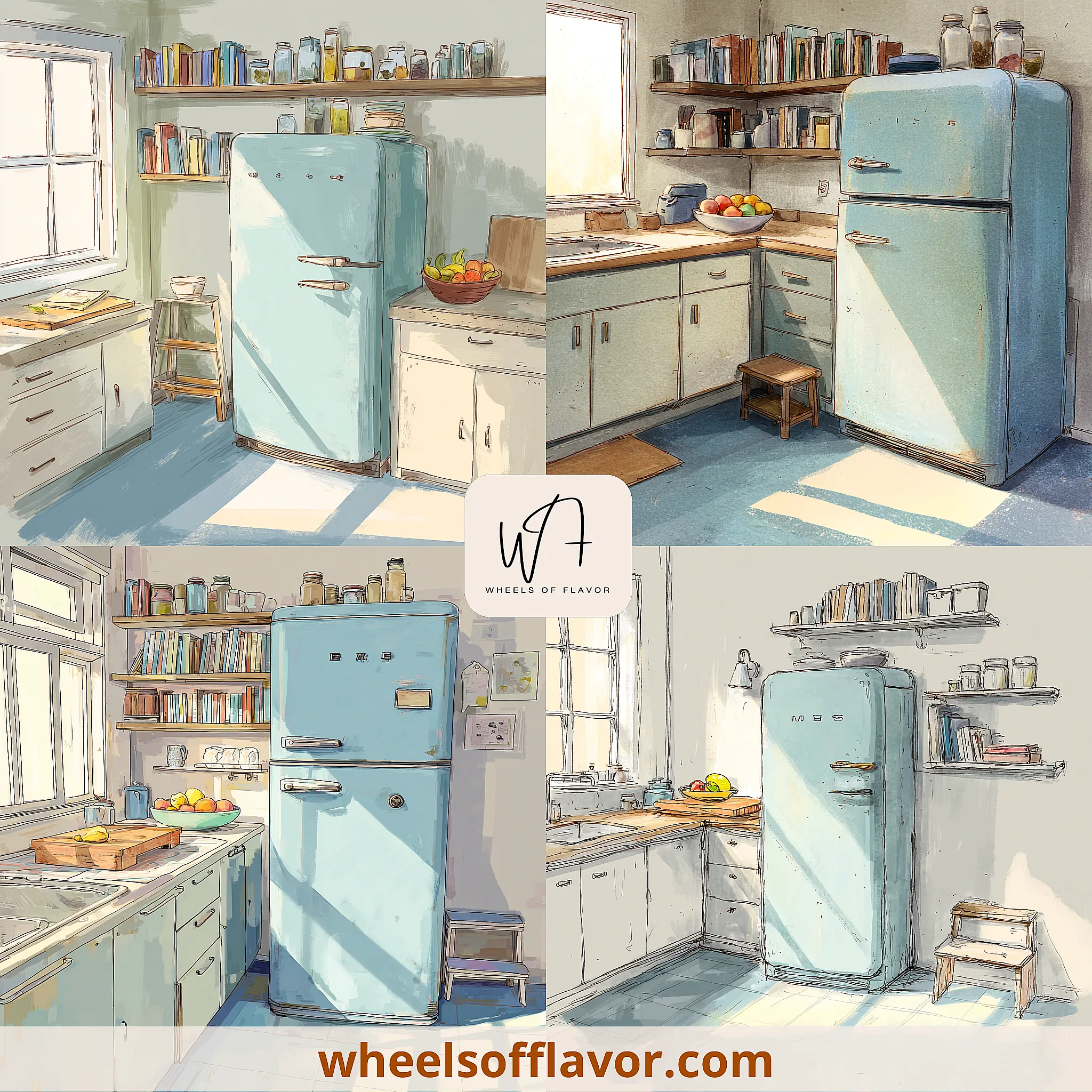 painted fridge ideas