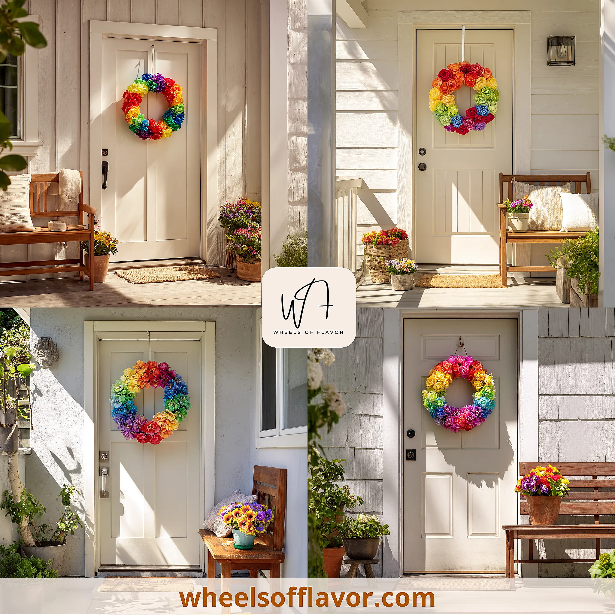 rainbow door decoration ideas
