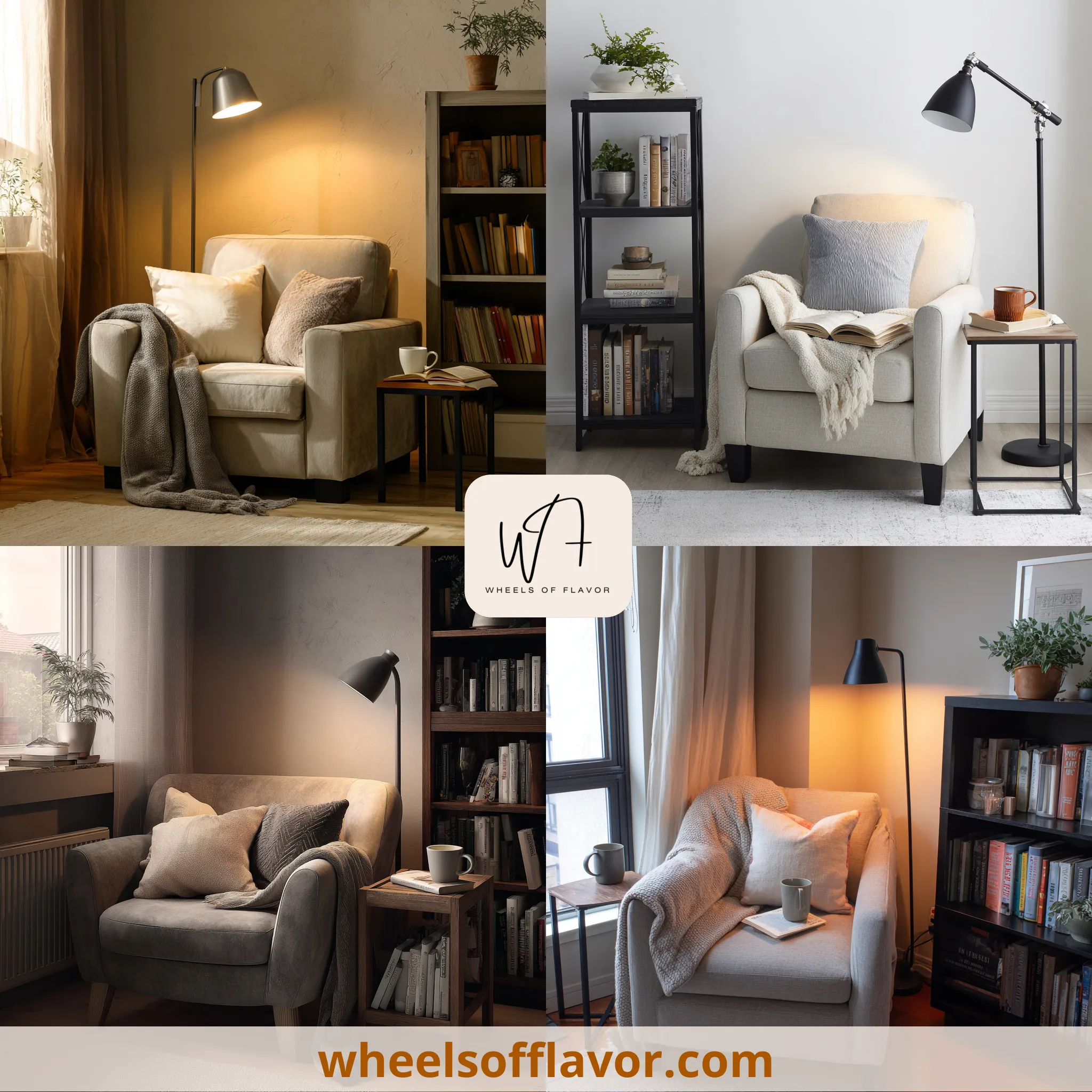 reading nook in living room corner