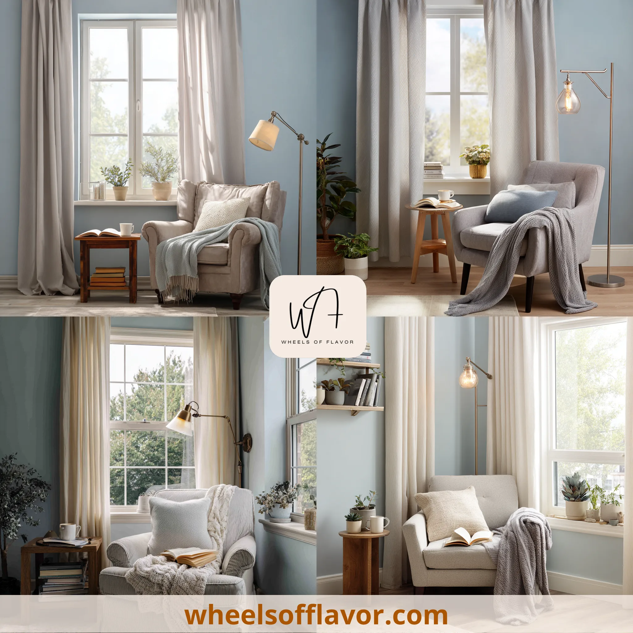 reading nook in living room window
