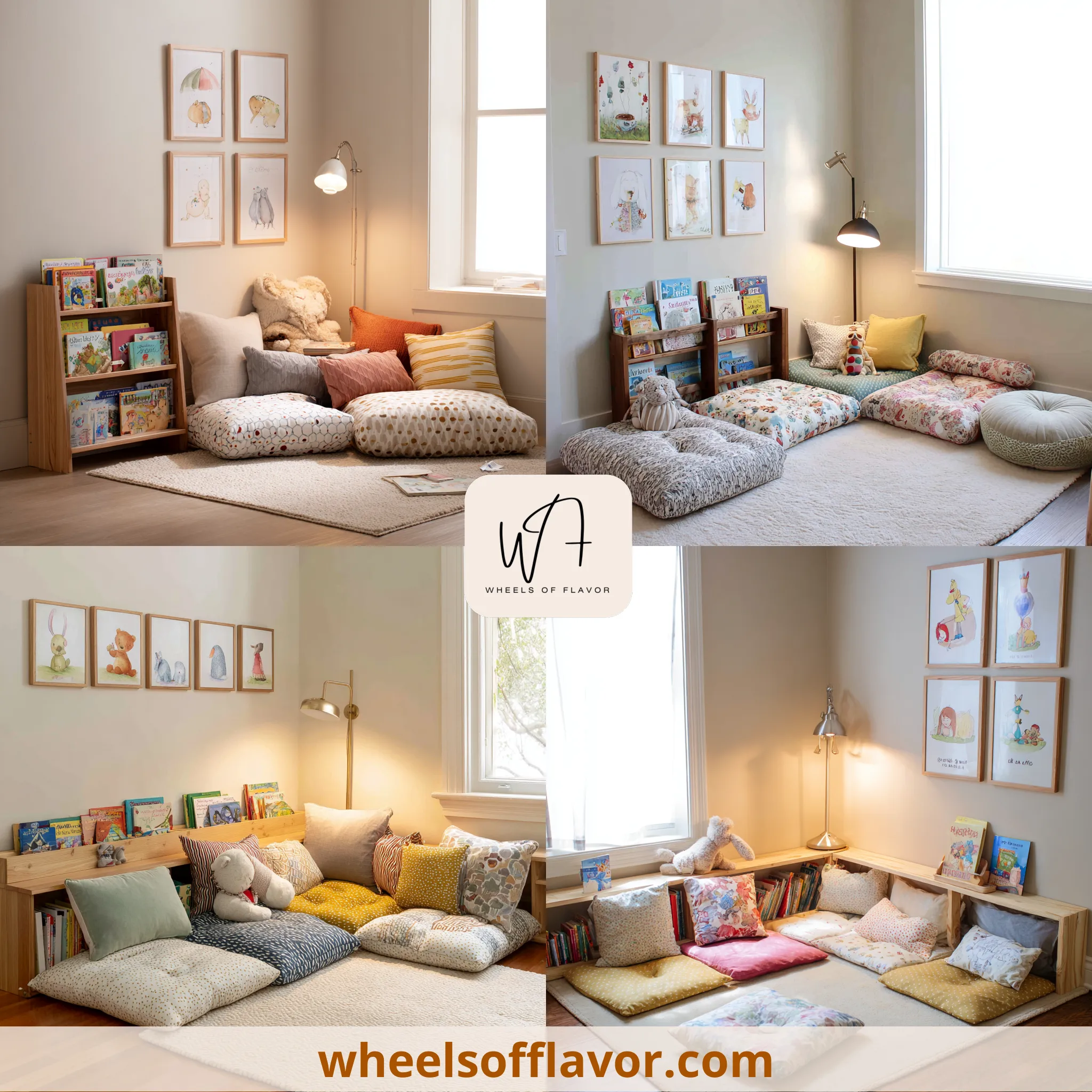 reading nook kids diy floor pillows