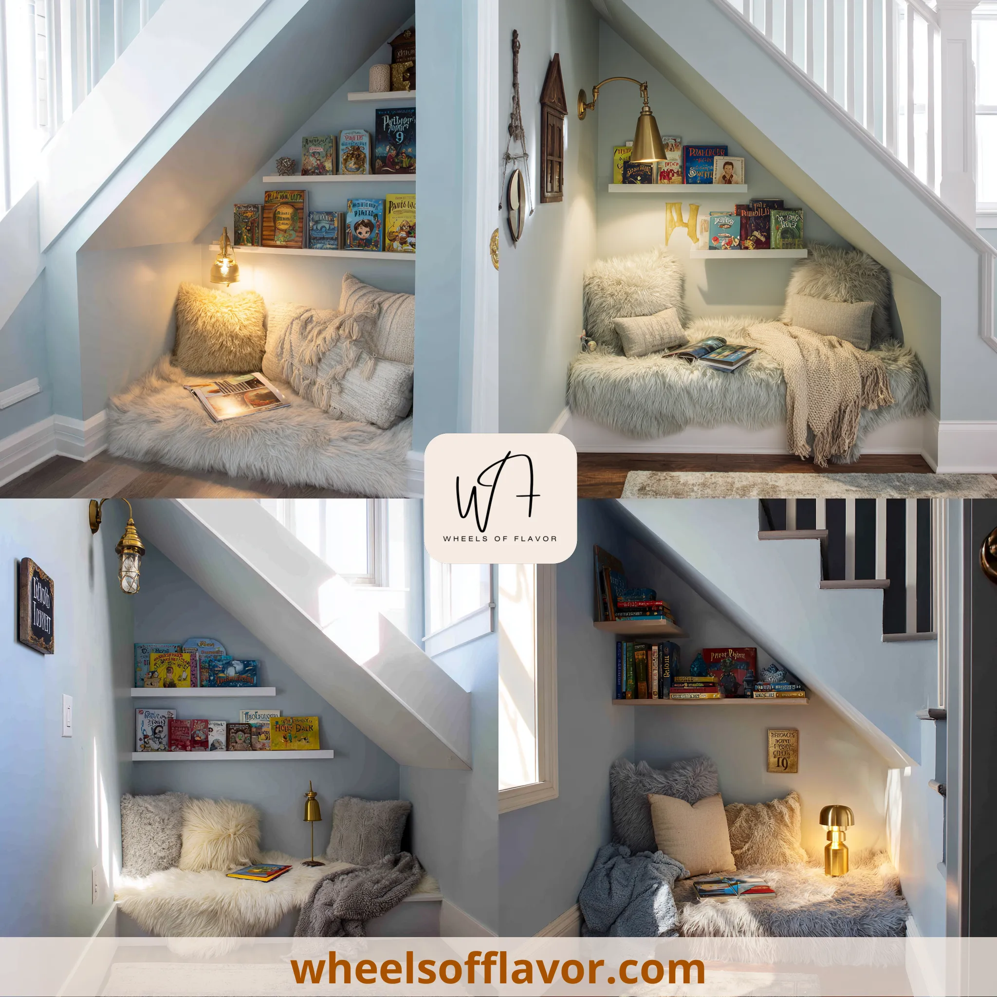 reading nook kids under stairs harry potter