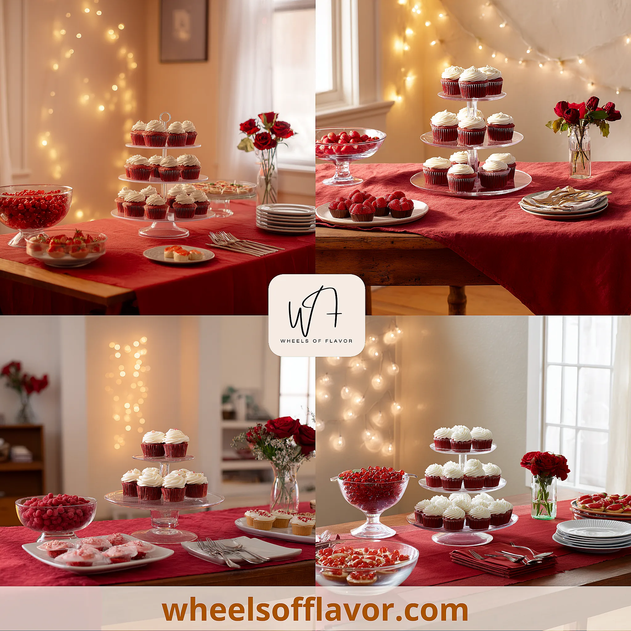 red dessert table ideas