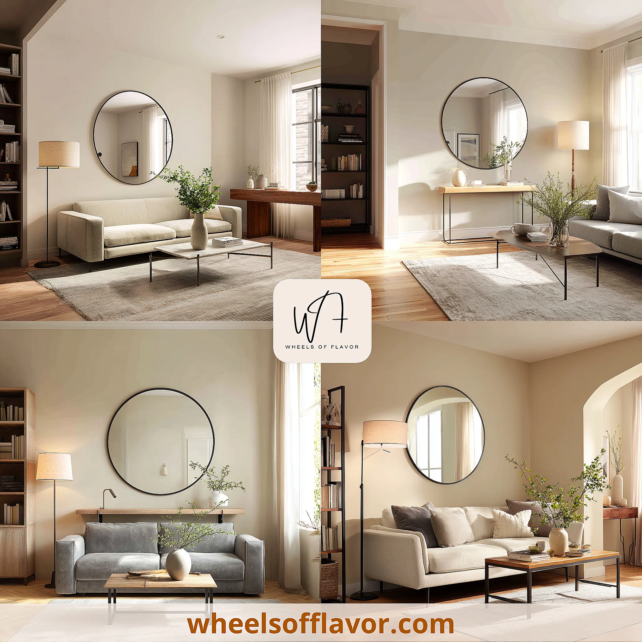 round wall mirror decor ideas