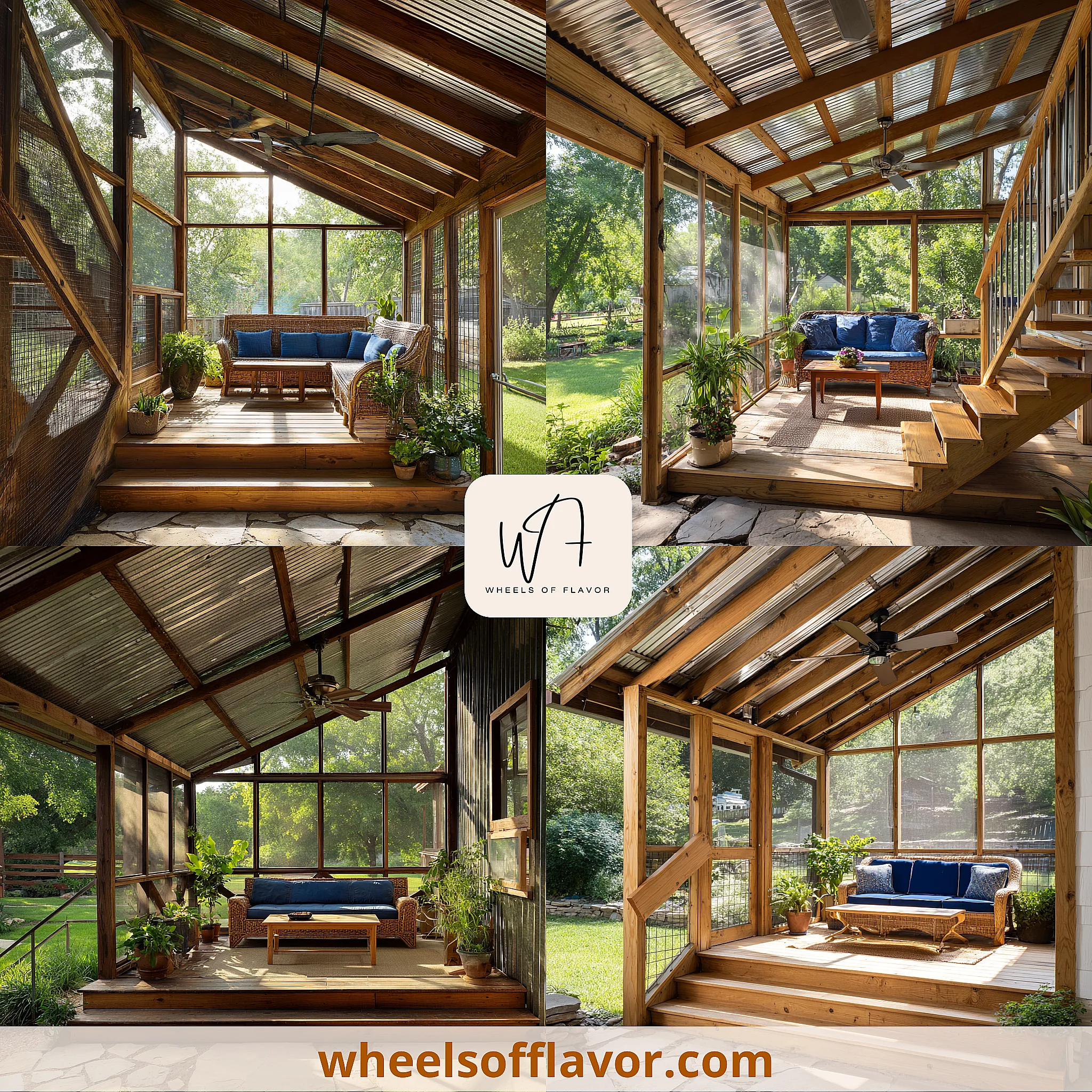 screened porch ideas with shed roof