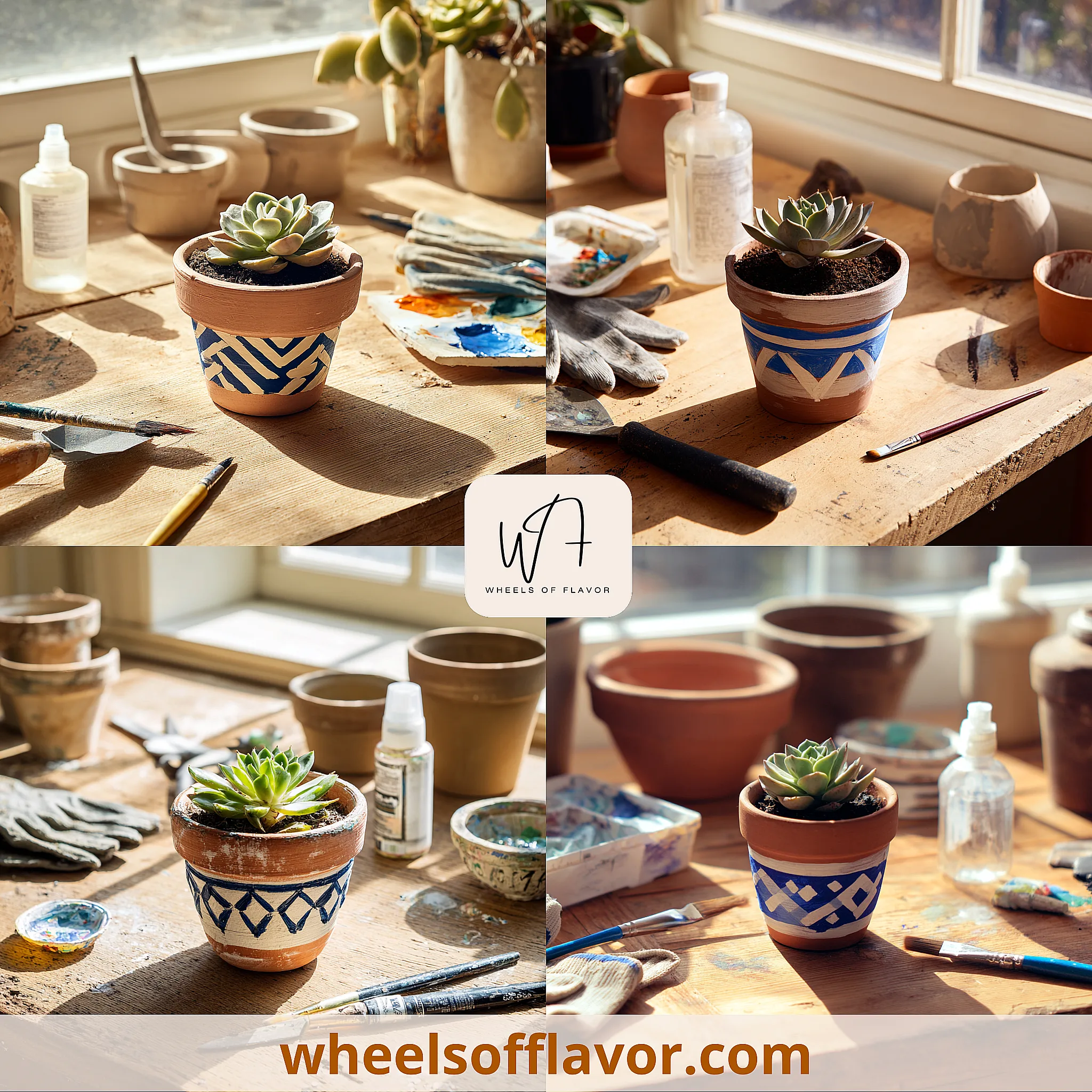 succulent pot painting ideas
