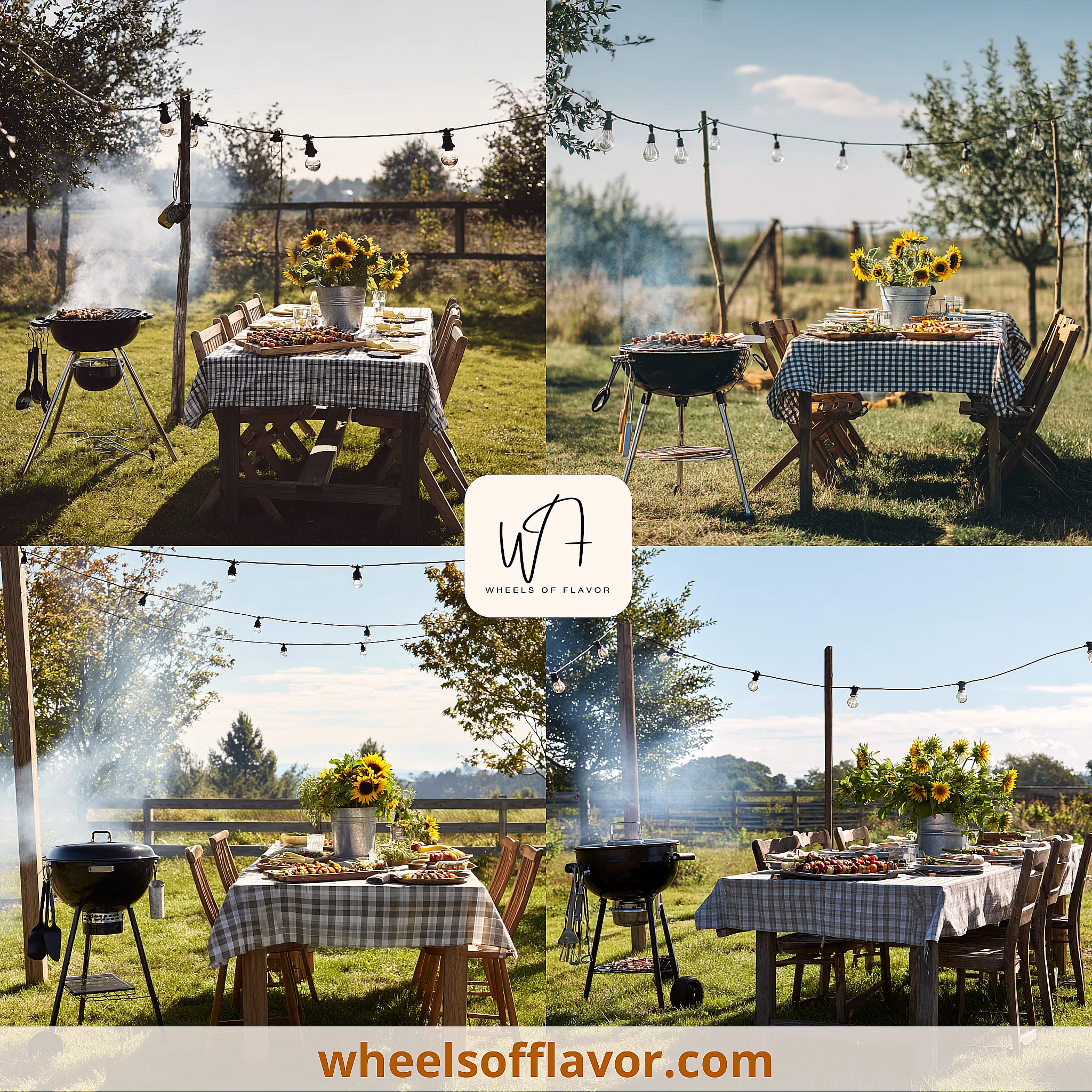table barbecue party decoration ideas