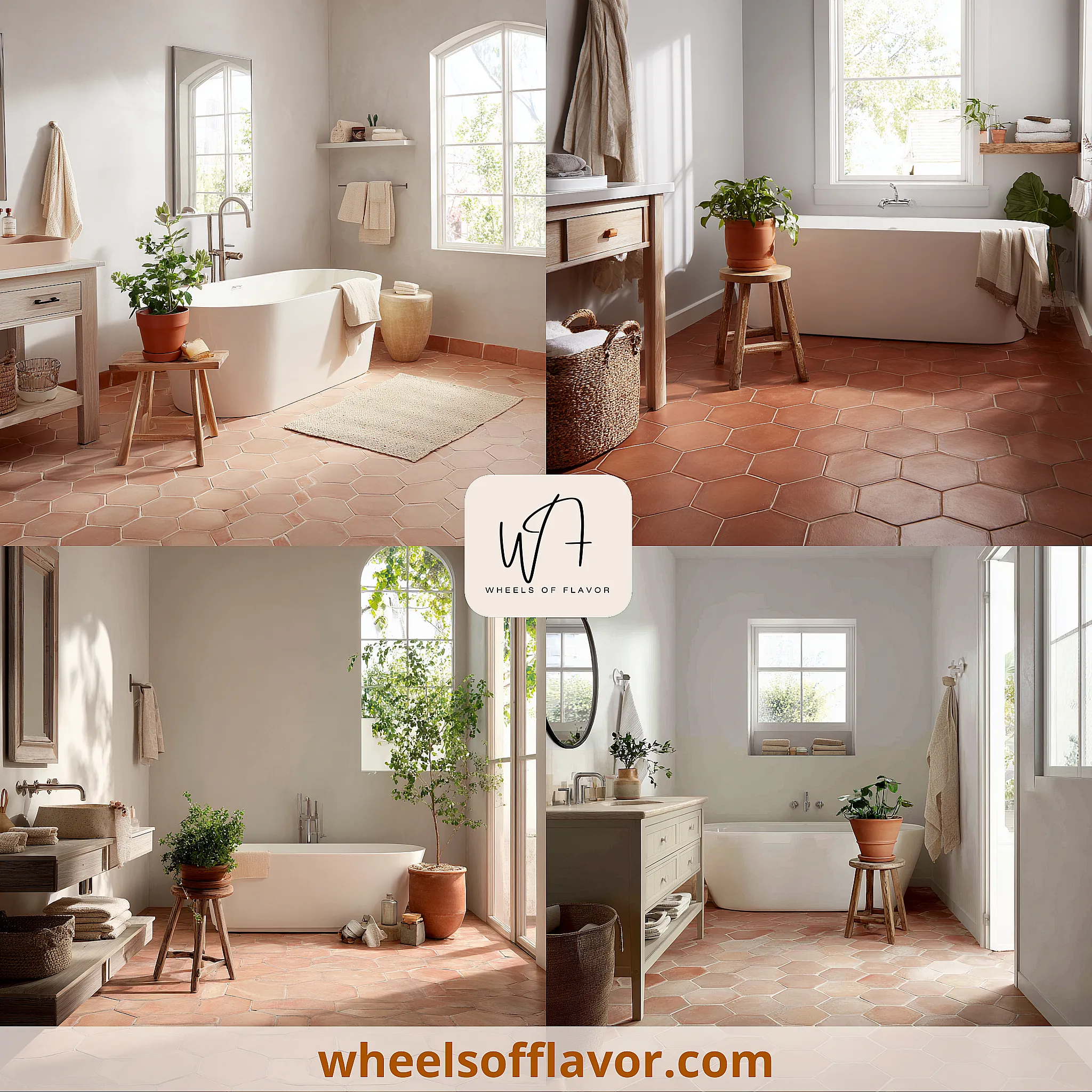 terra cotta bathroom ideas
