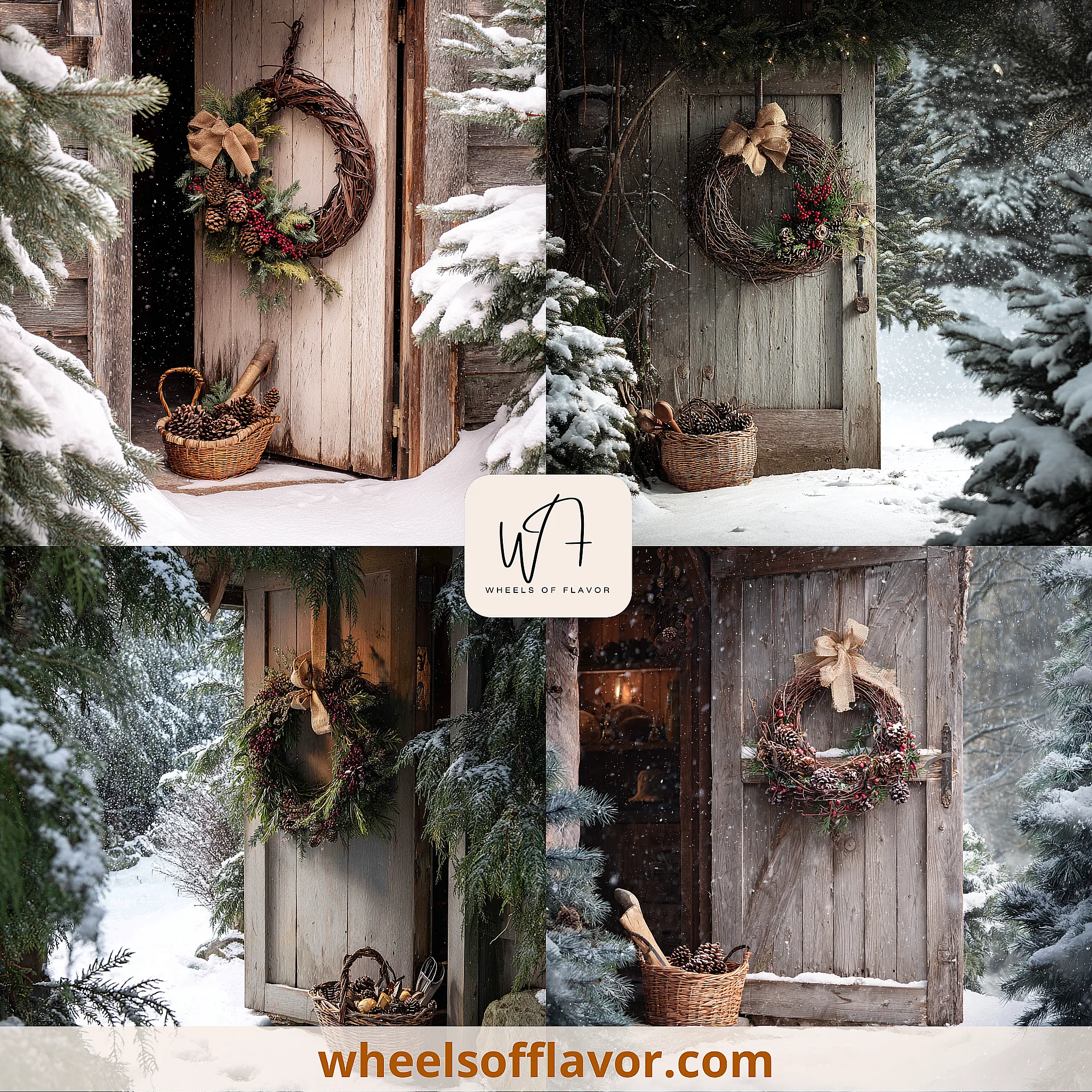 winter grapevine wreath ideas