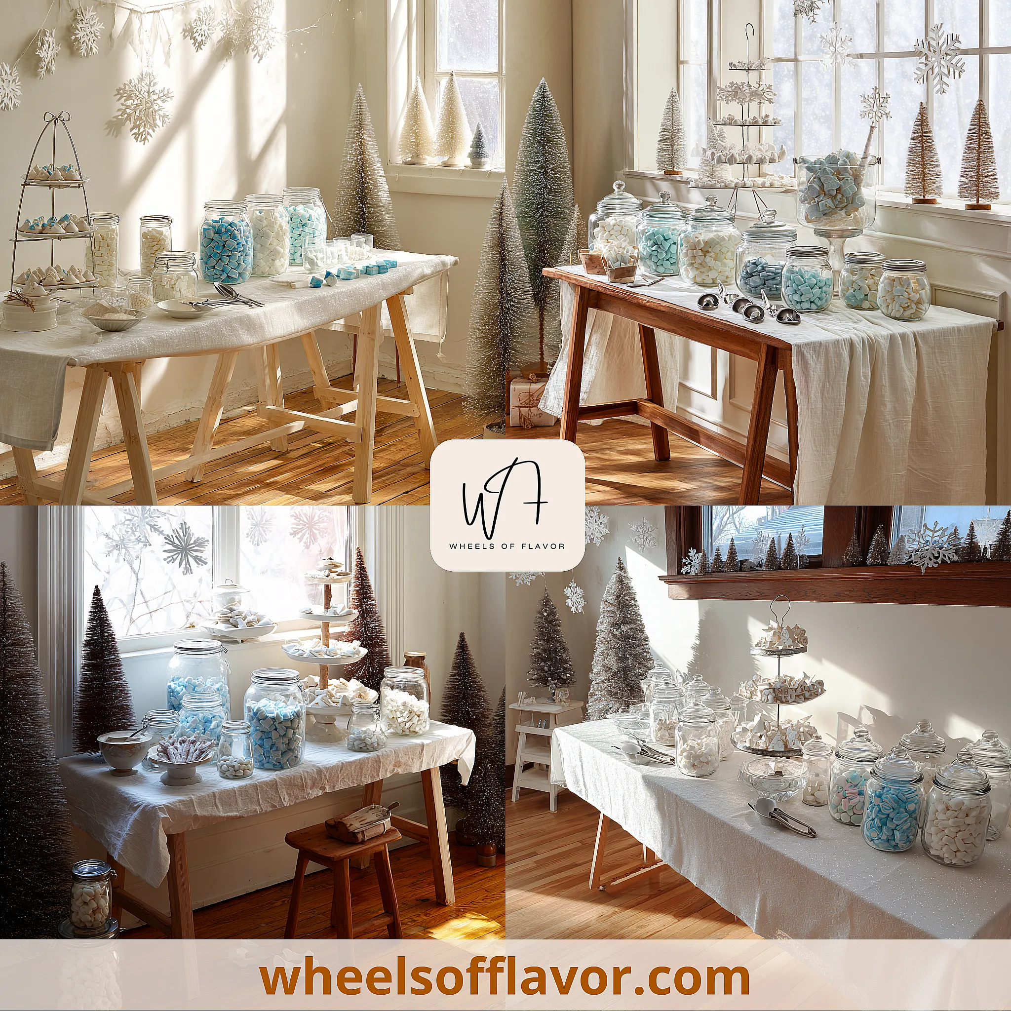 winter wonderland candy table ideas