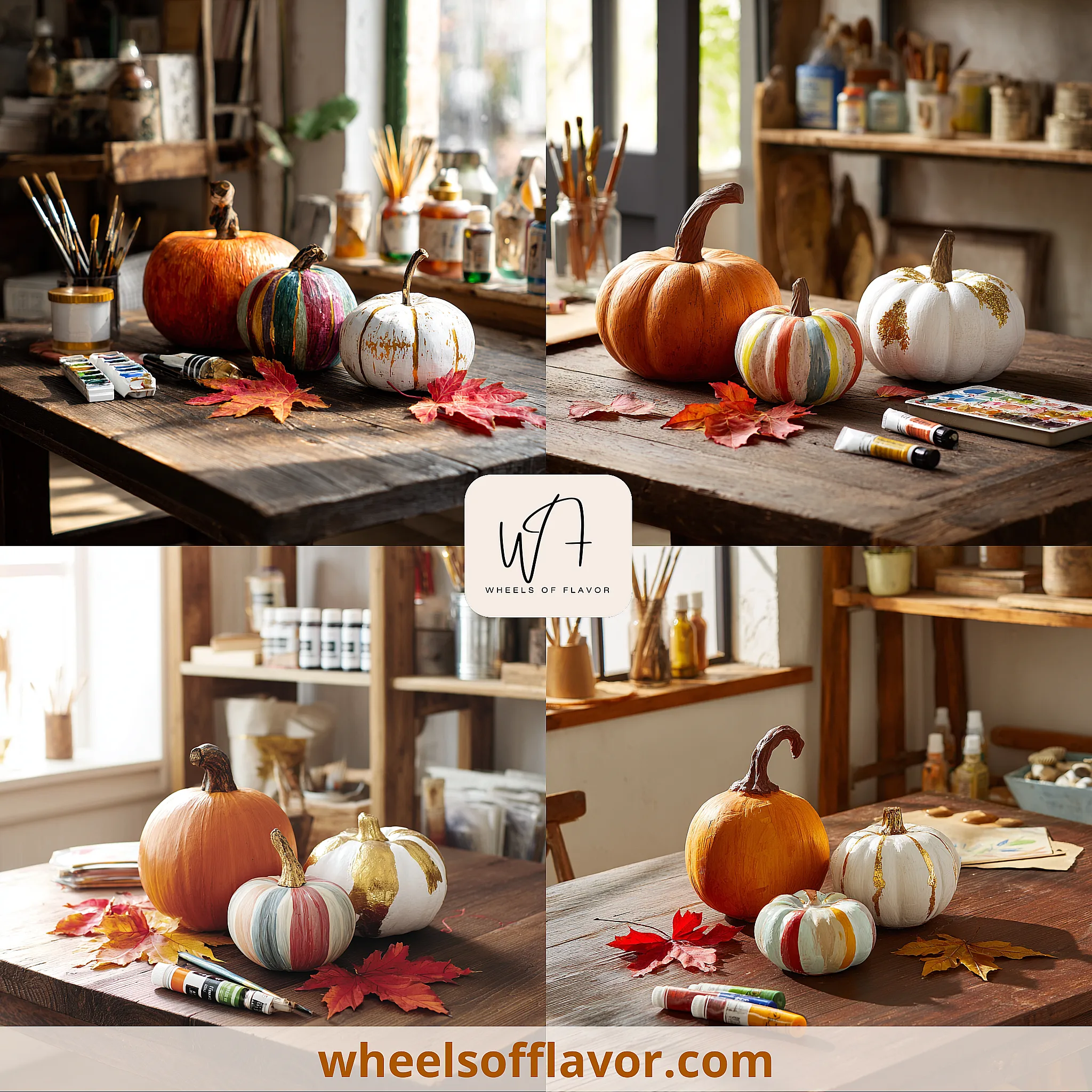 wood pumpkin painting ideas