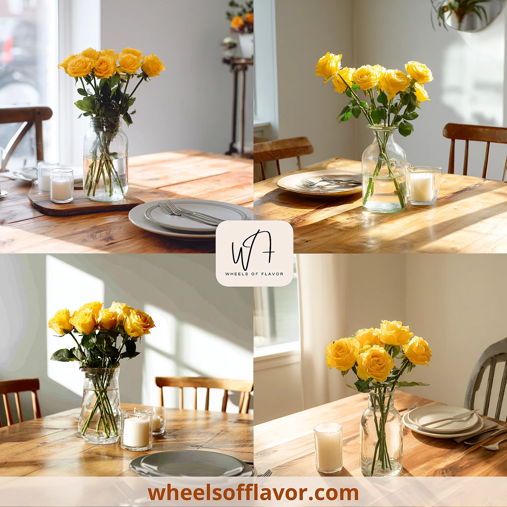 yellow roses centerpieces ideas