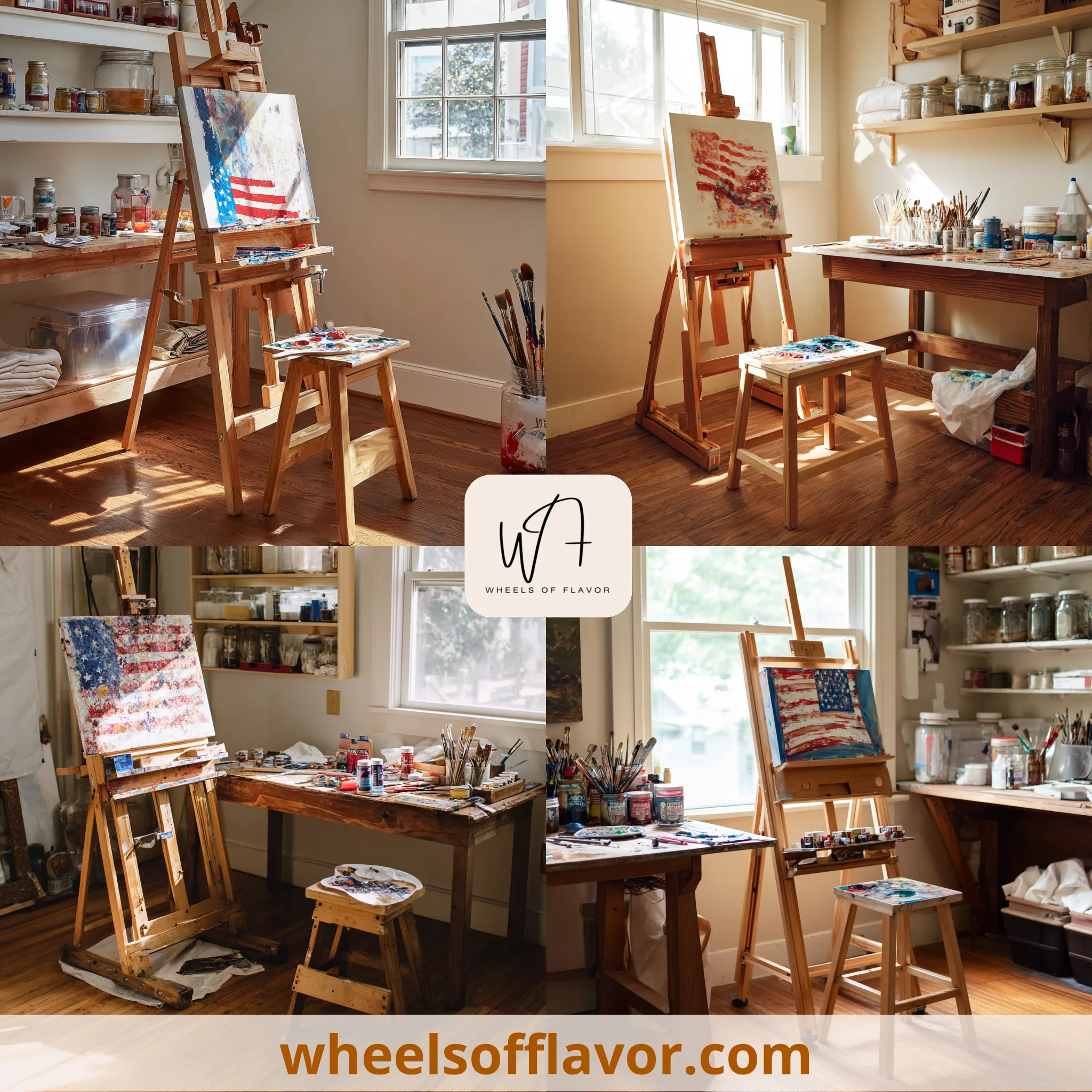 american flag painting ideas