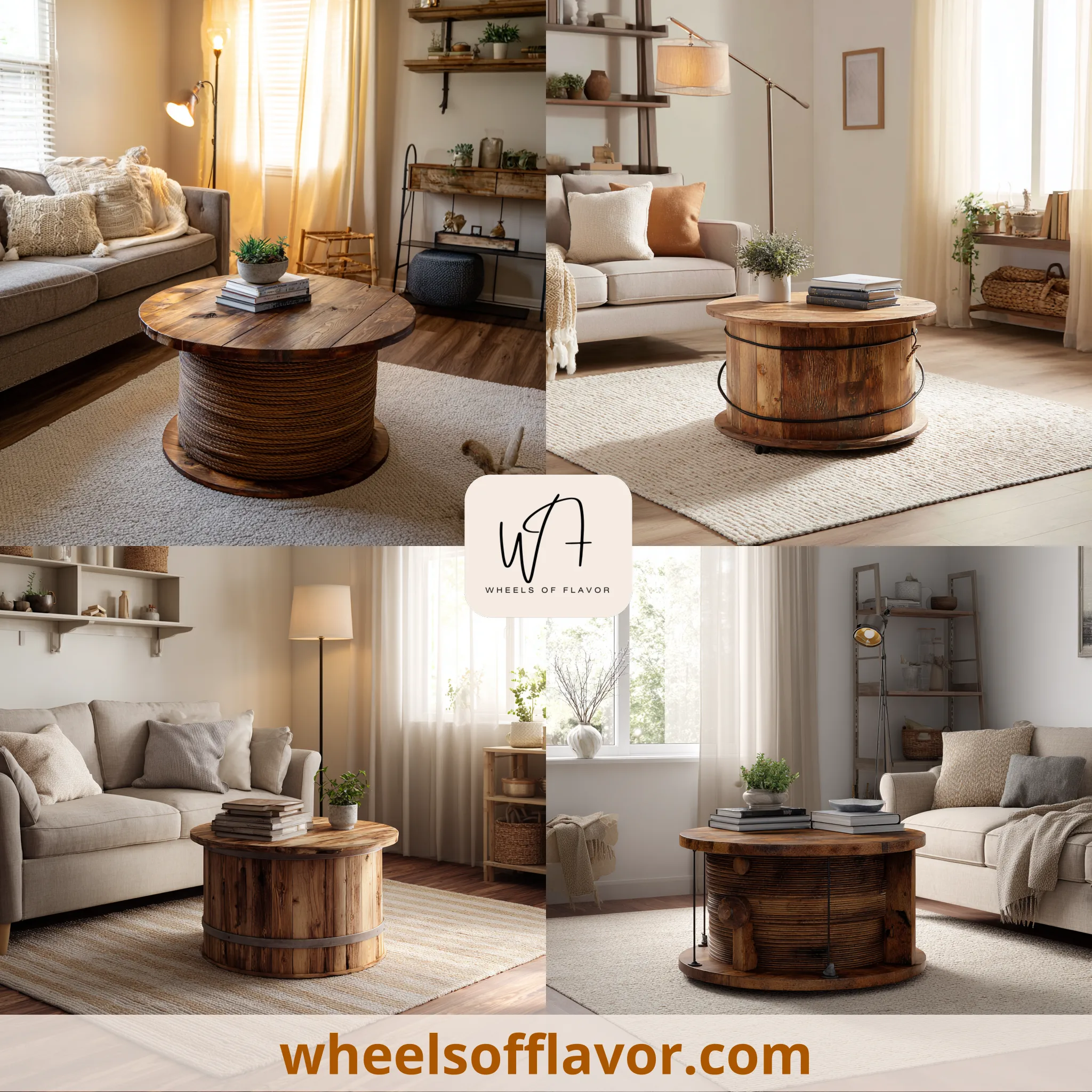 cable spool table ideas