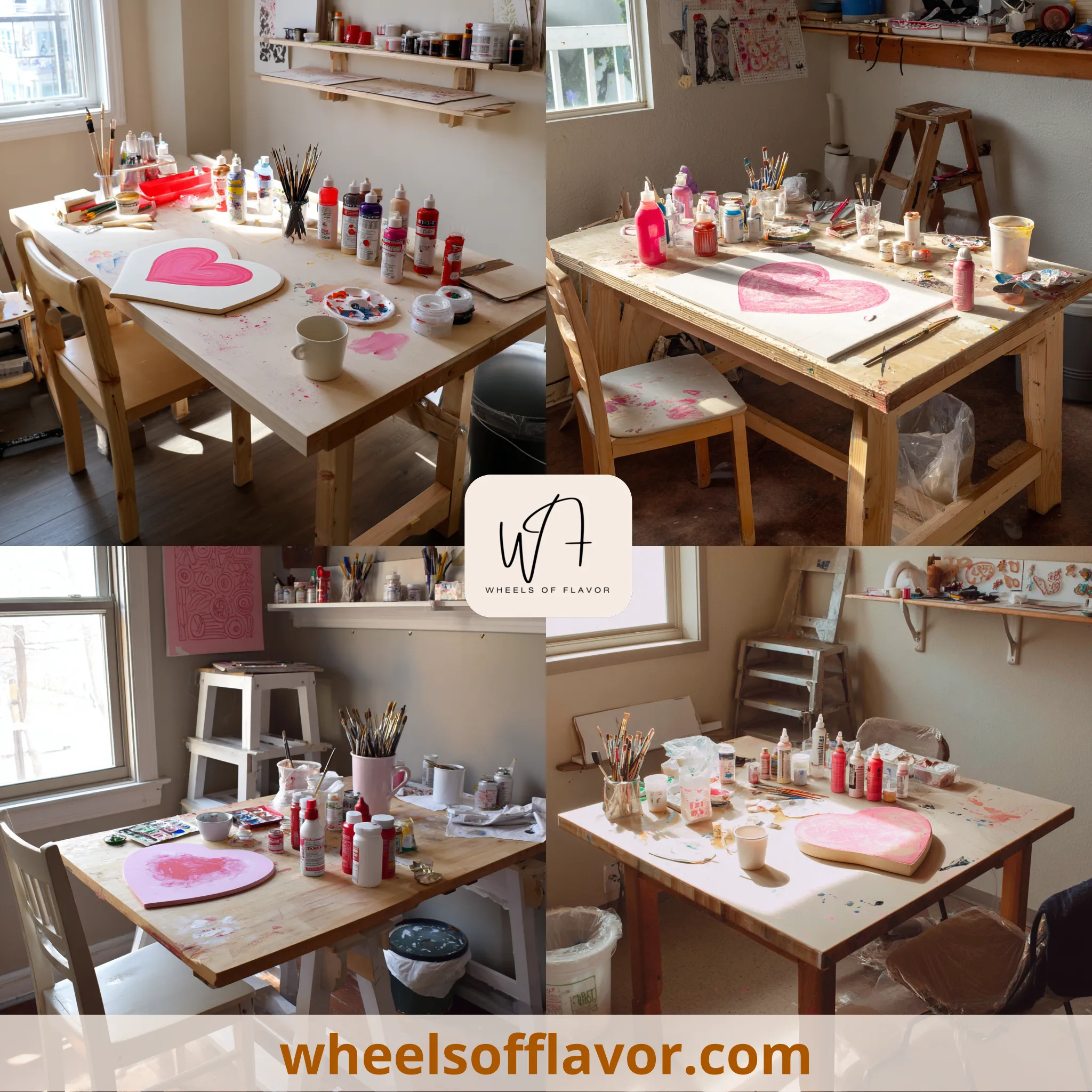 heart shaped canvas painting ideas easy