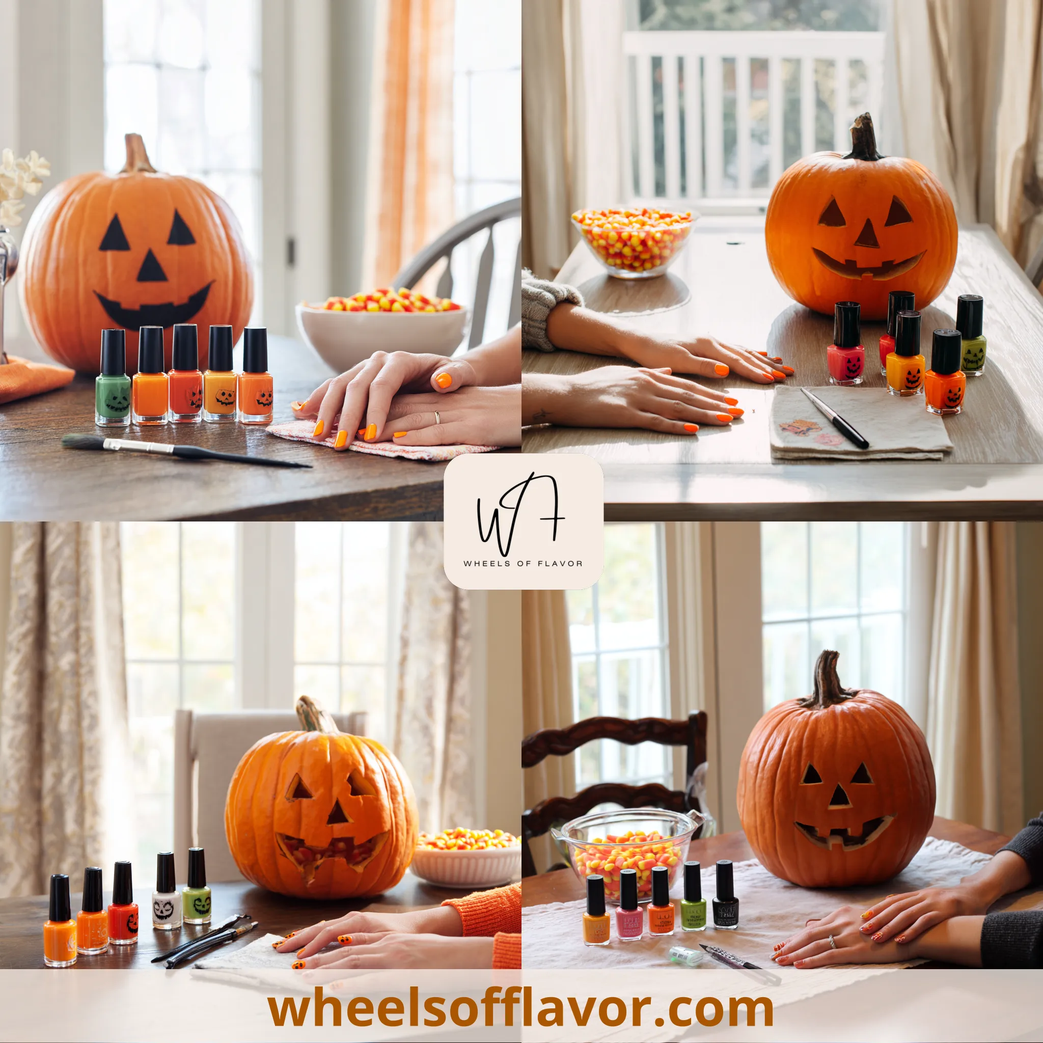 jack o lantern nails