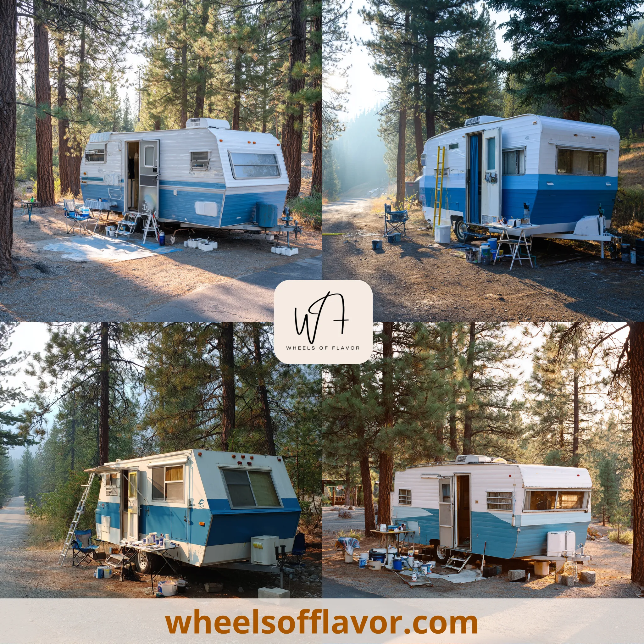 pop up camper exterior paint ideas