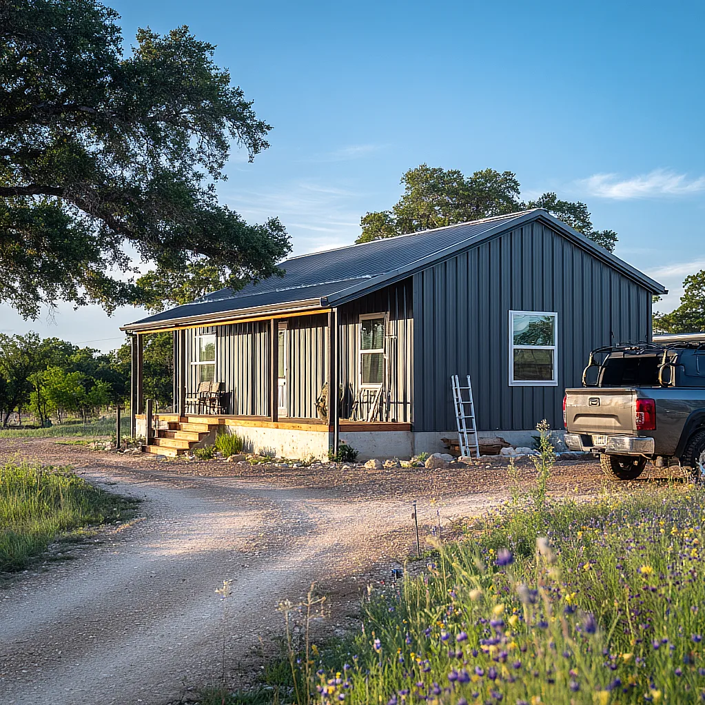 barndominium exterior colors metal