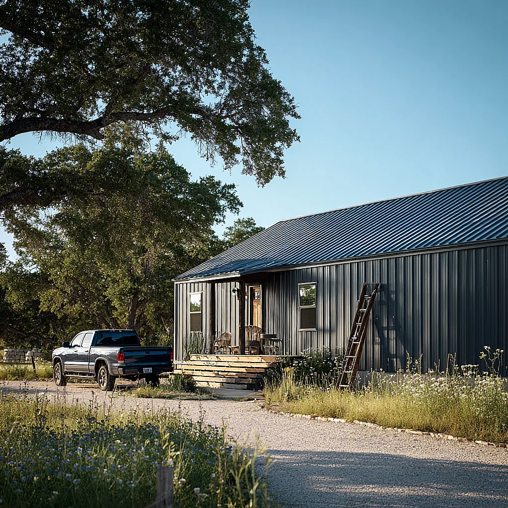 barndominium exterior colors metal