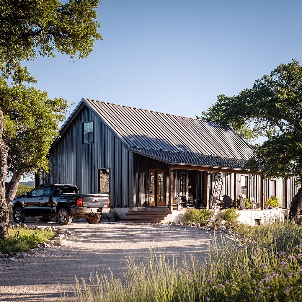 barndominium exterior colors metal