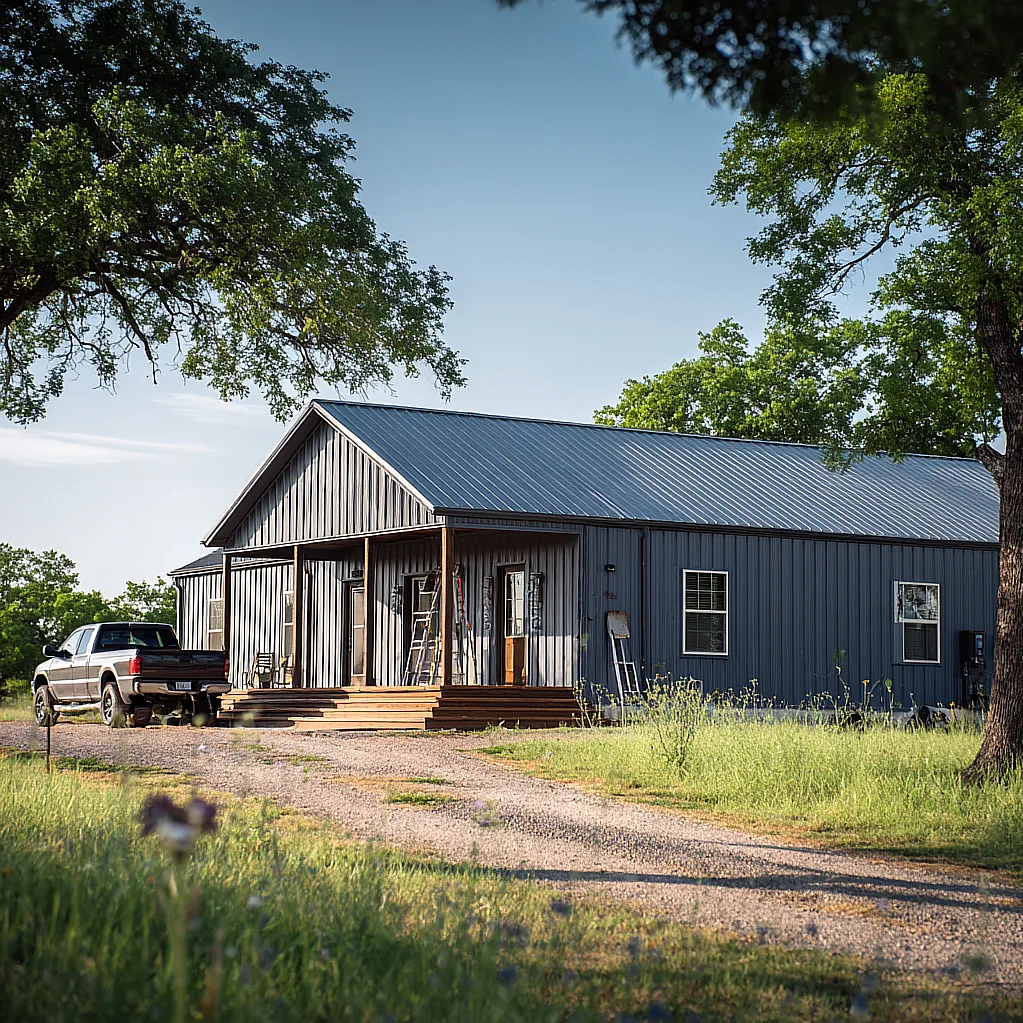 barndominium exterior colors metal