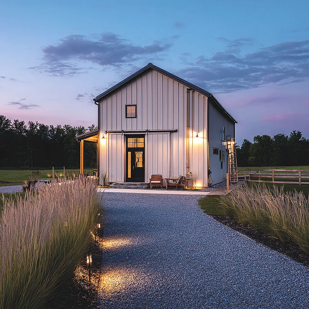 barndominium exterior lighting
