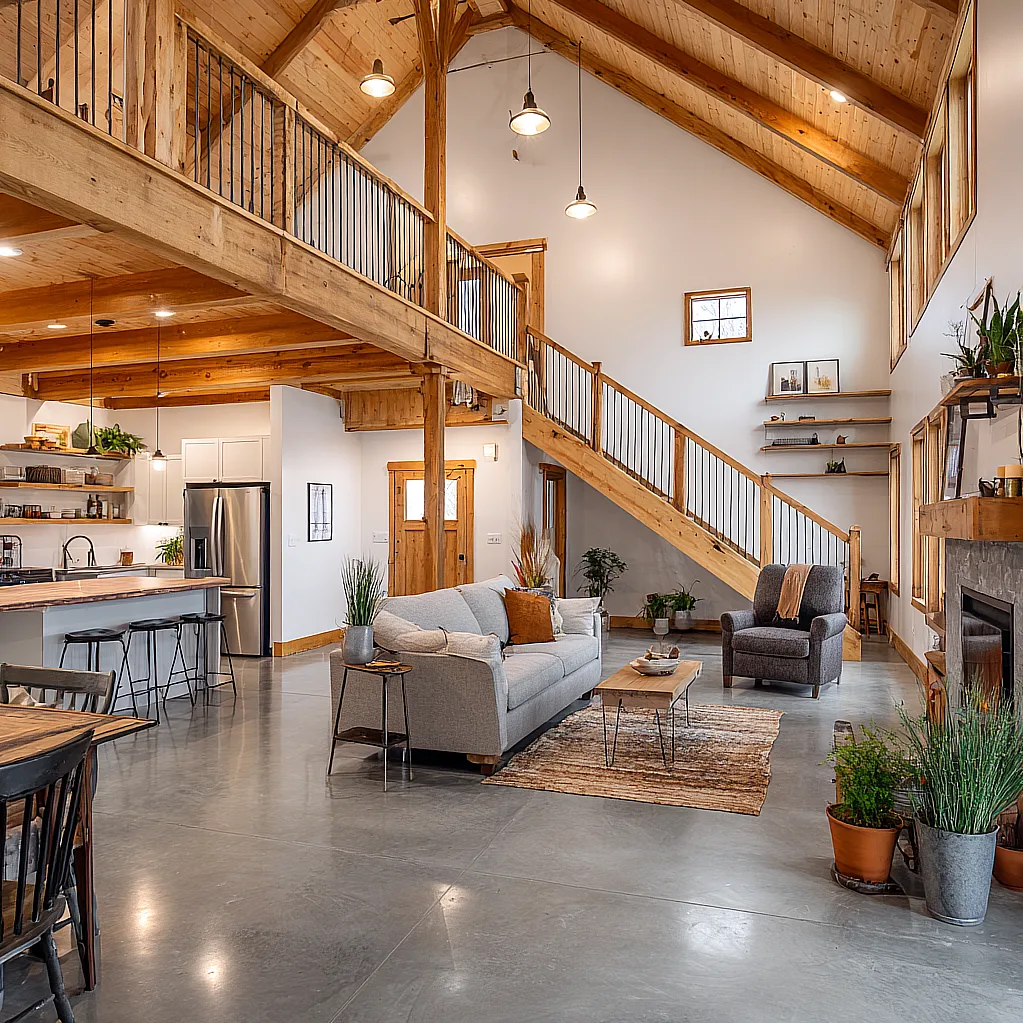 barndominium floor plans 2 story