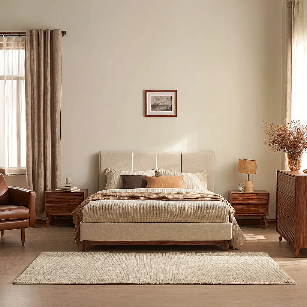 bedroom ideas beige and brown