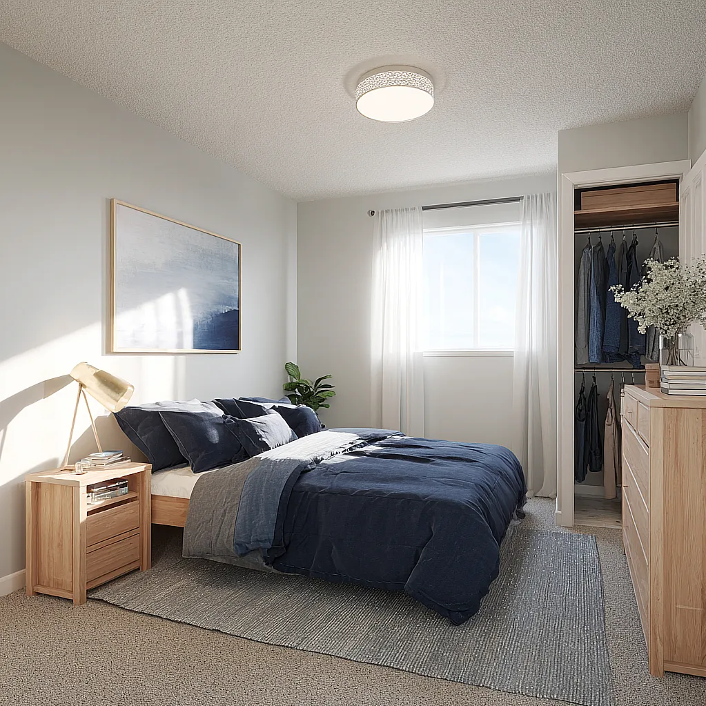 bedroom ideas blue and gray