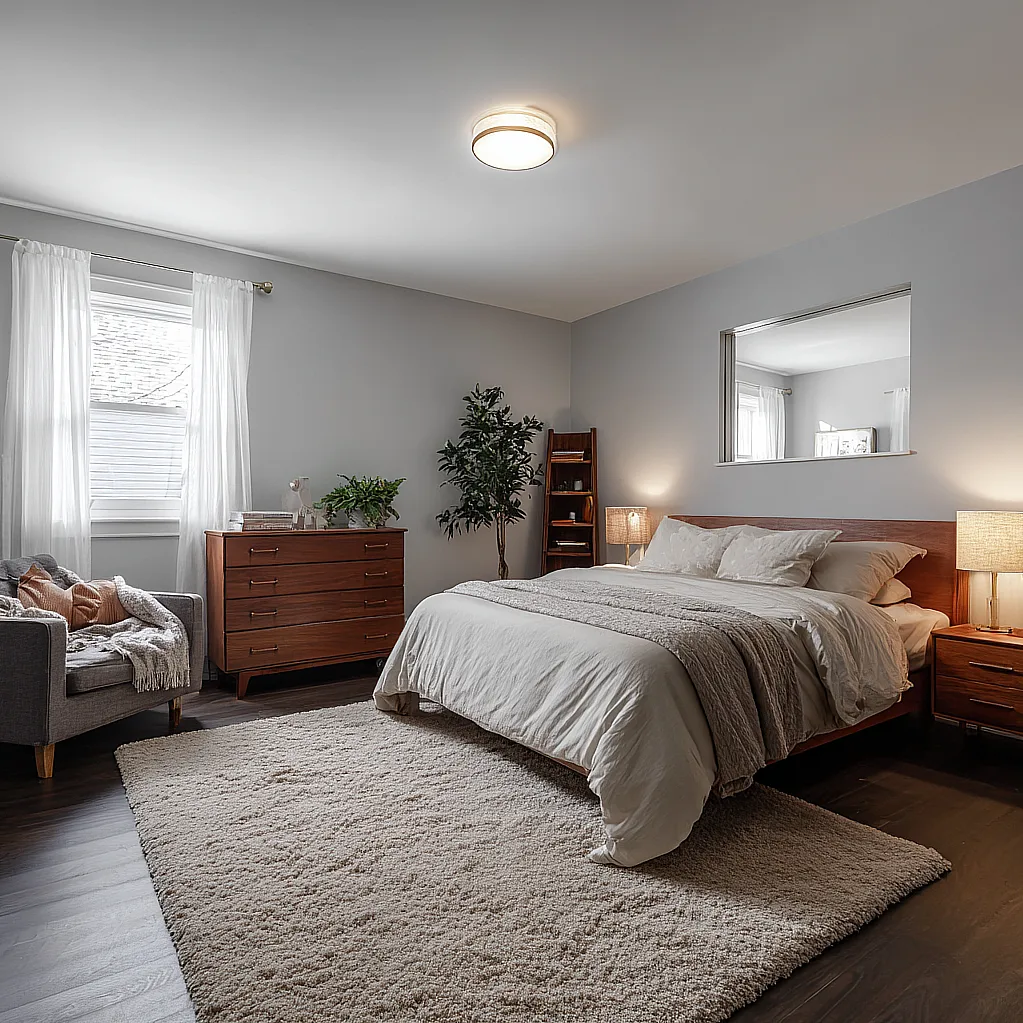 bedroom ideas gray floor