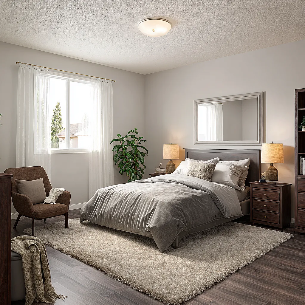 bedroom ideas gray floor