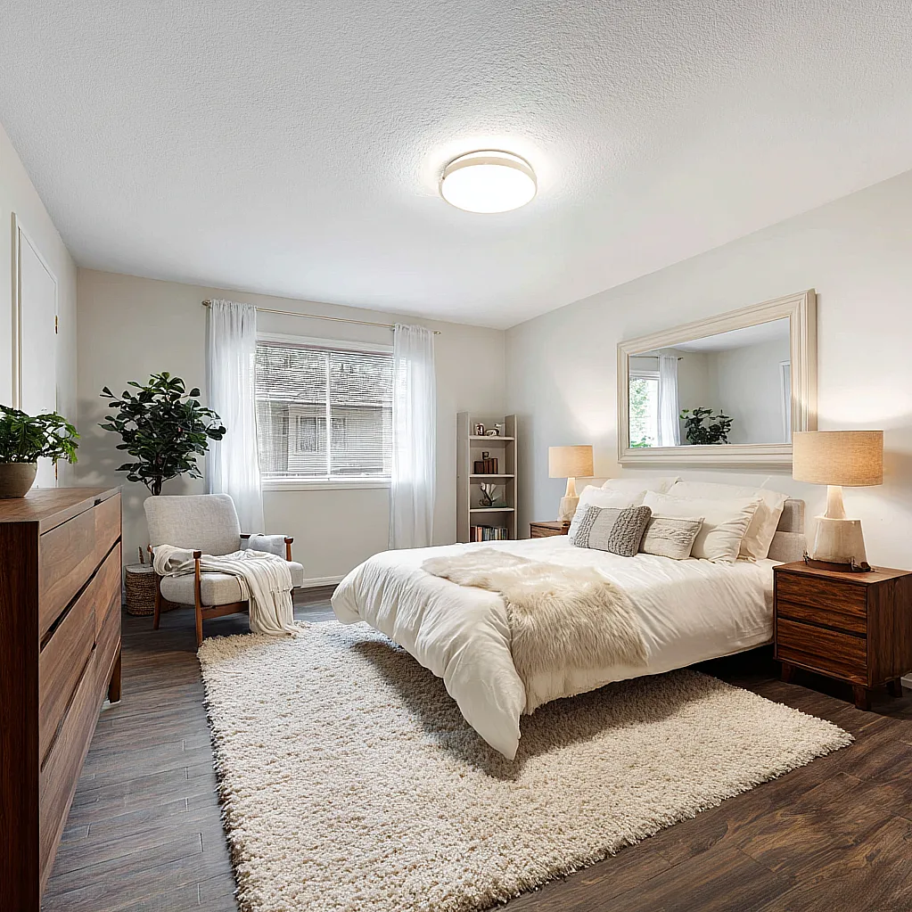 bedroom ideas gray floor