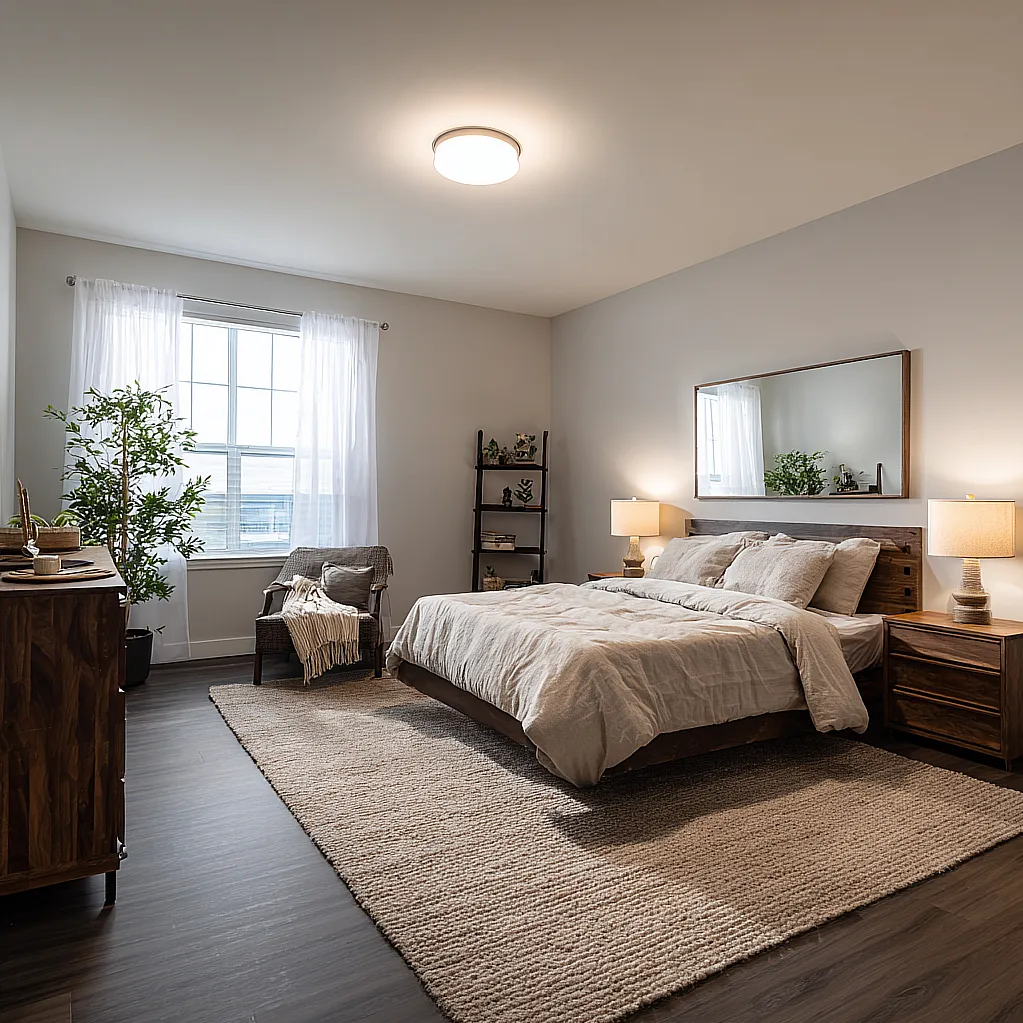 bedroom ideas gray floor