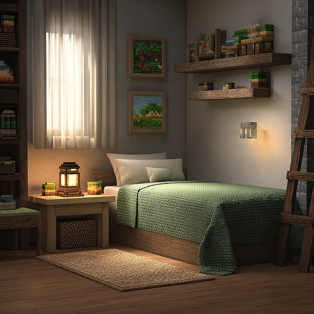 bedroom ideas minecraft irl