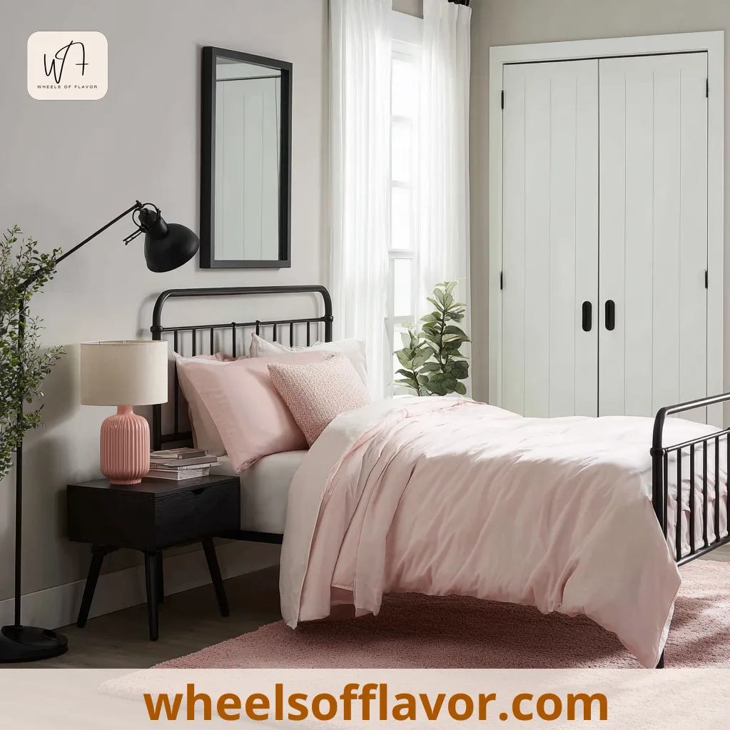 bedroom ideas pink and black