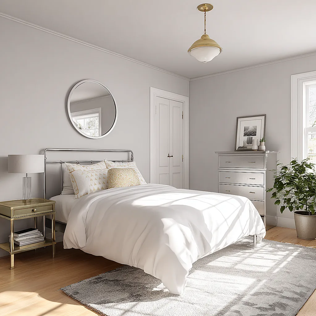 bedroom ideas silver and gold