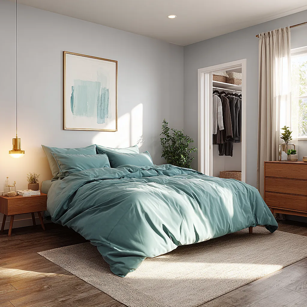 bedroom ideas teal bedding