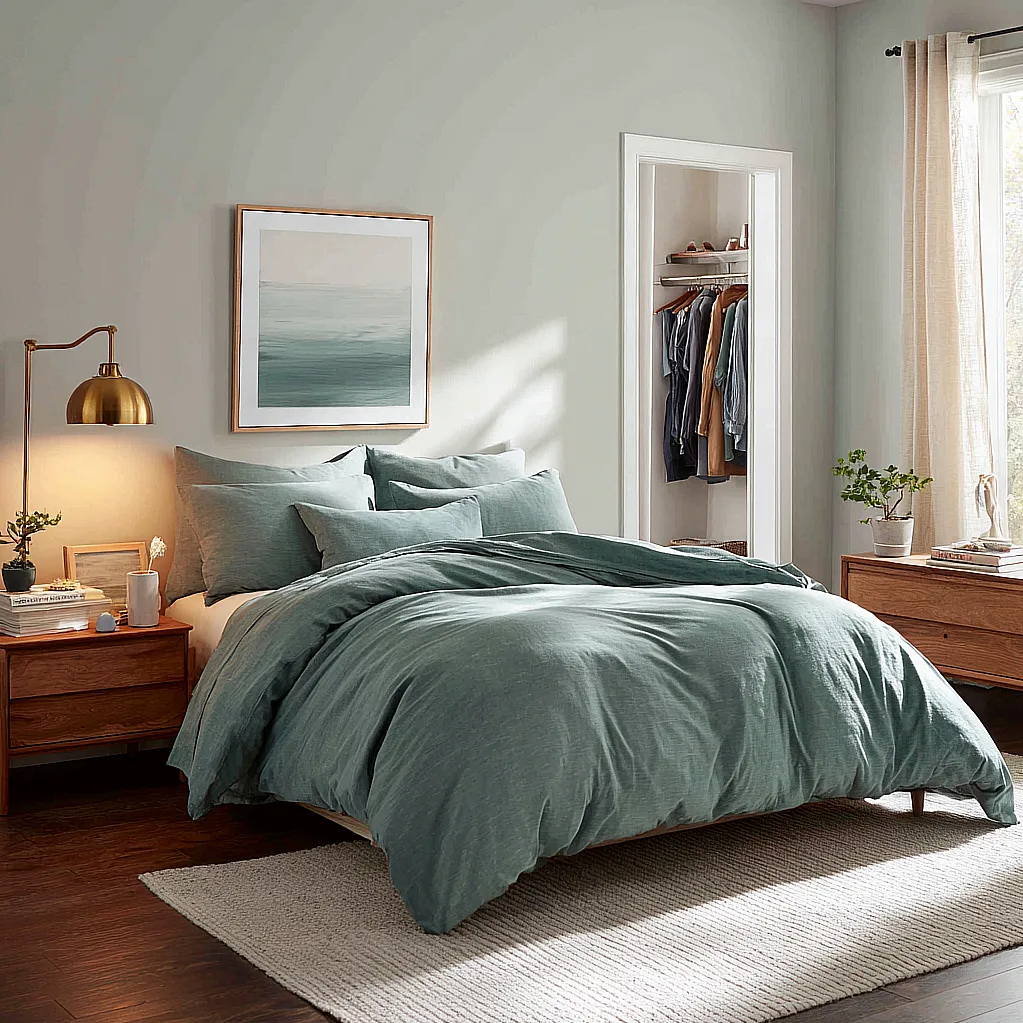 bedroom ideas teal bedding