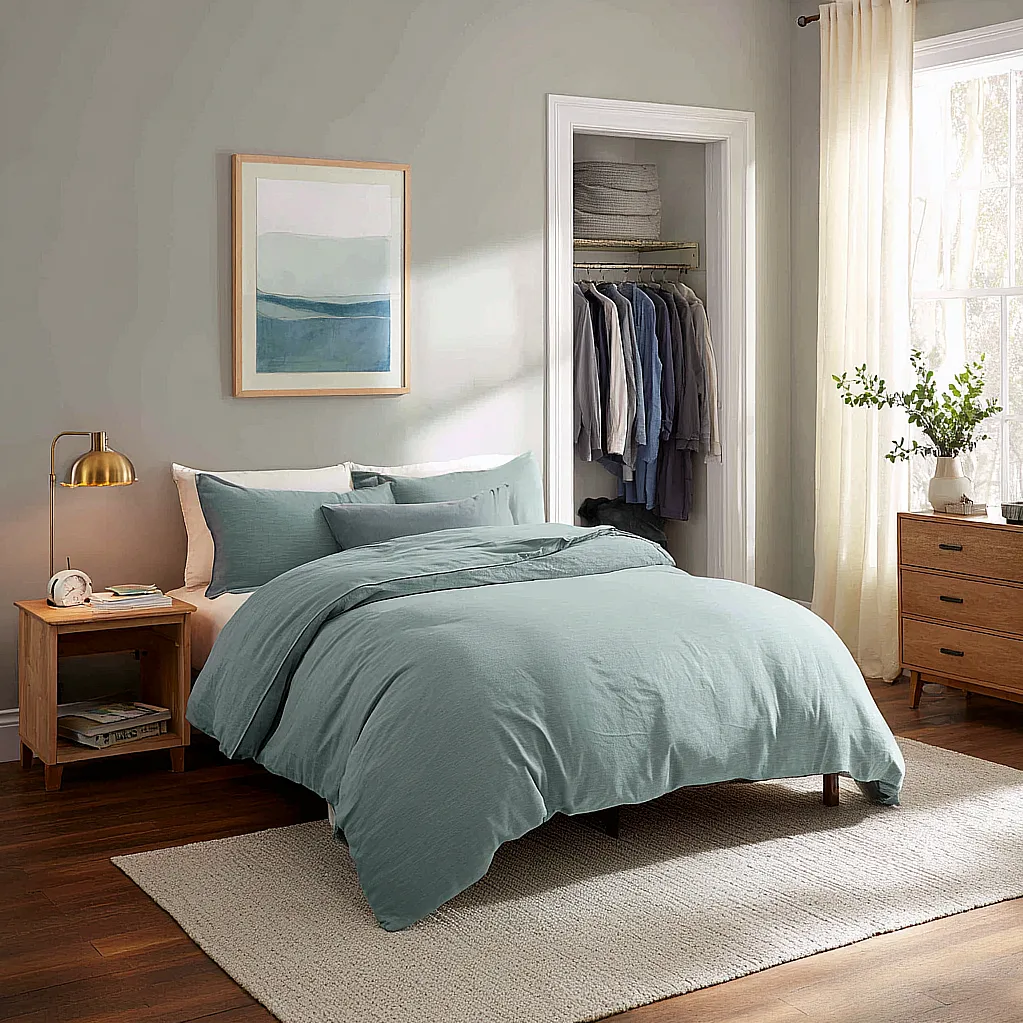 bedroom ideas teal bedding