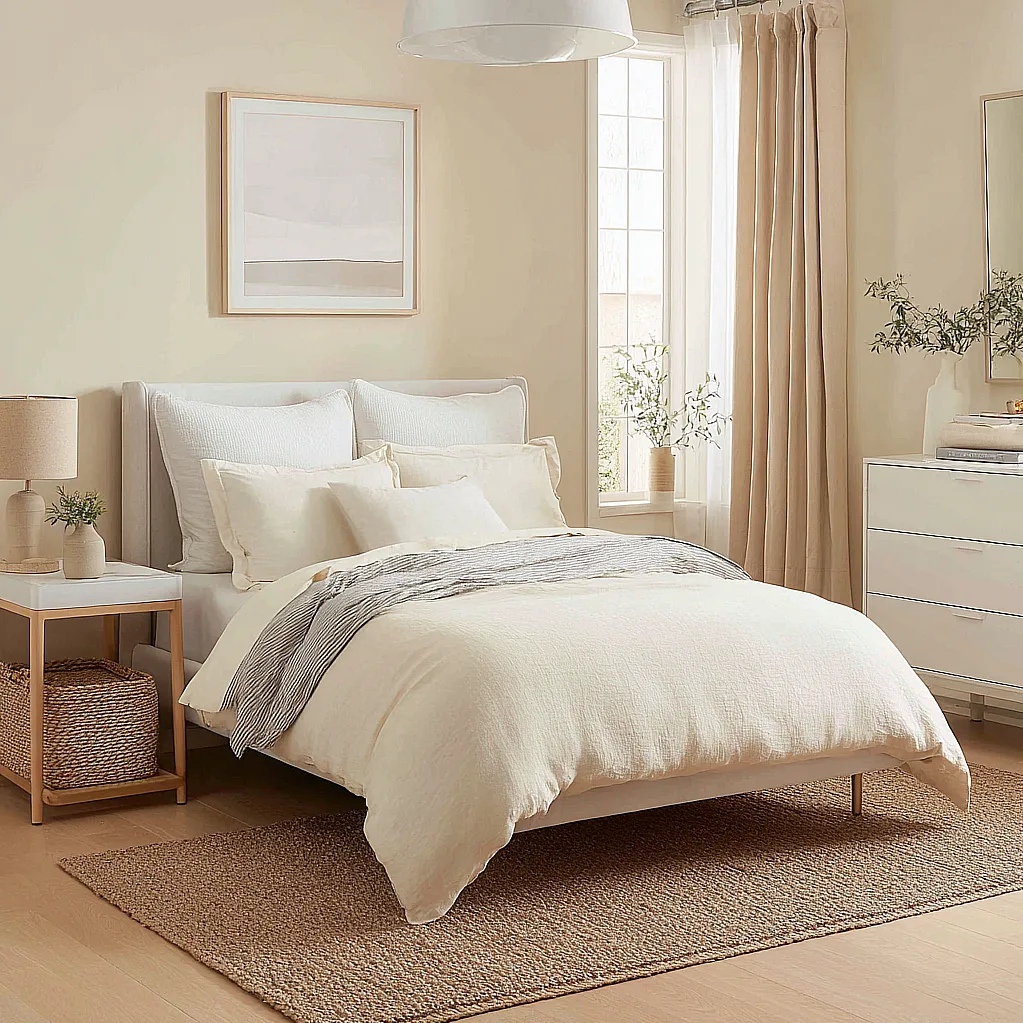 bedroom ideas white and beige