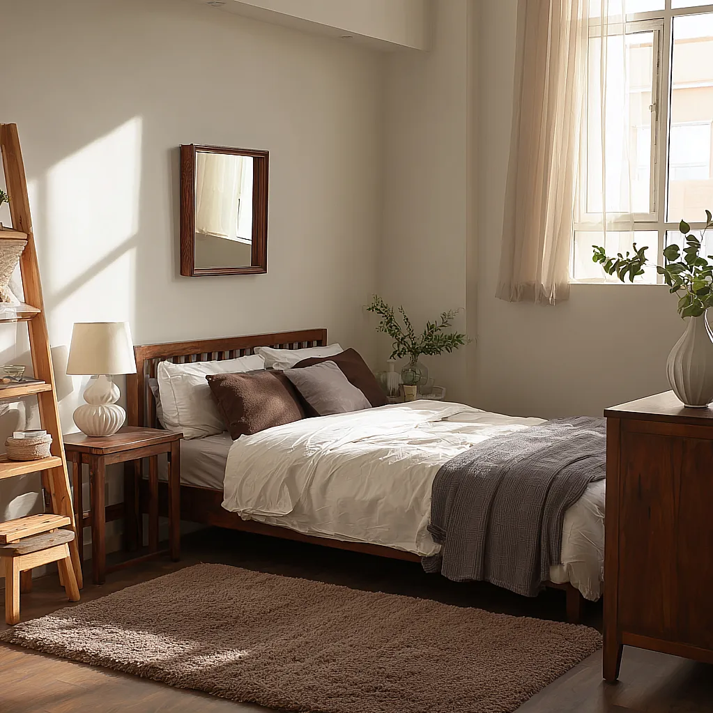 bedroom ideas white and brown