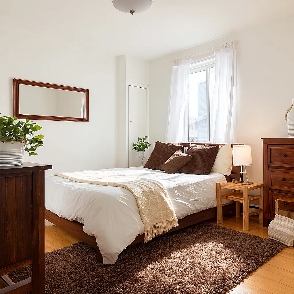 bedroom ideas white and brown