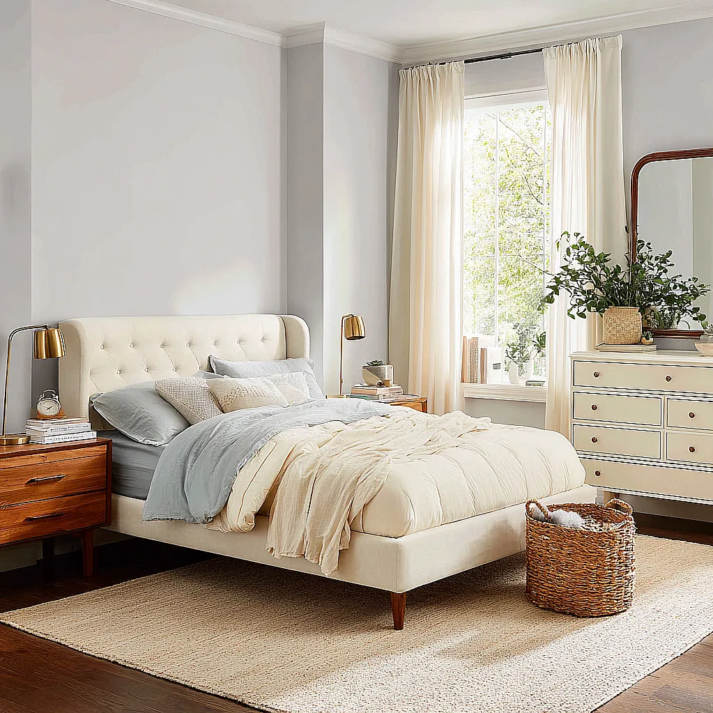 bedroom ideas with ivory furniture