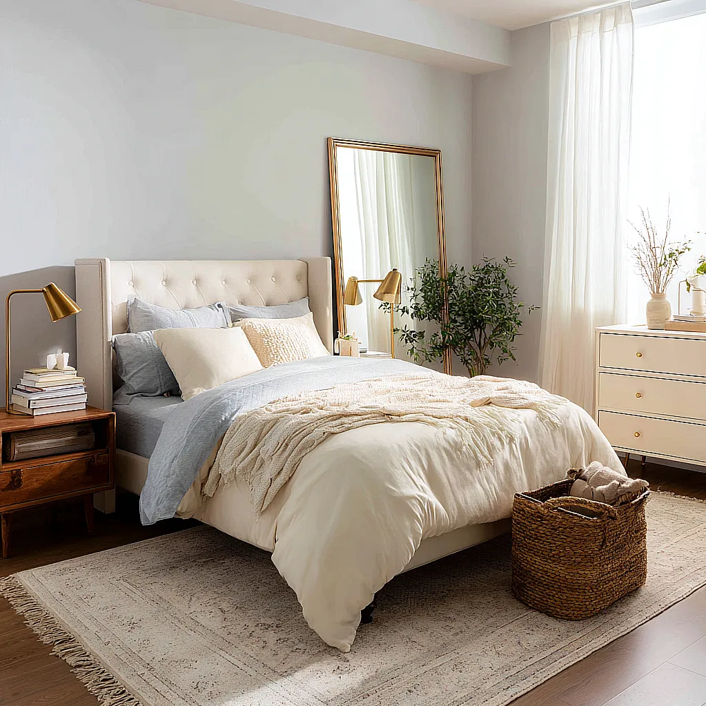 bedroom ideas with ivory furniture