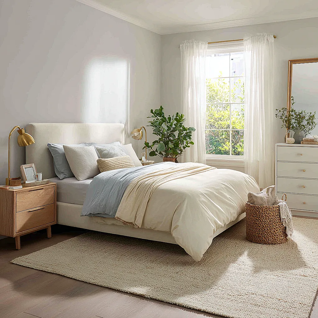 bedroom ideas with ivory furniture