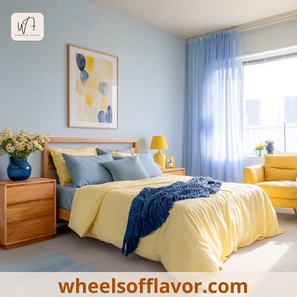 bedroom ideas yellow and blue