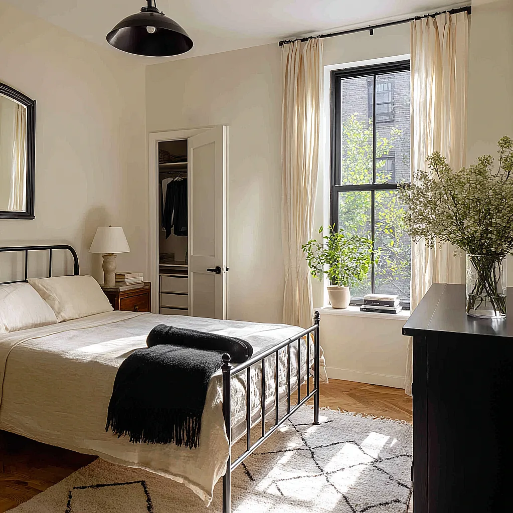 black and ivory bedroom ideas